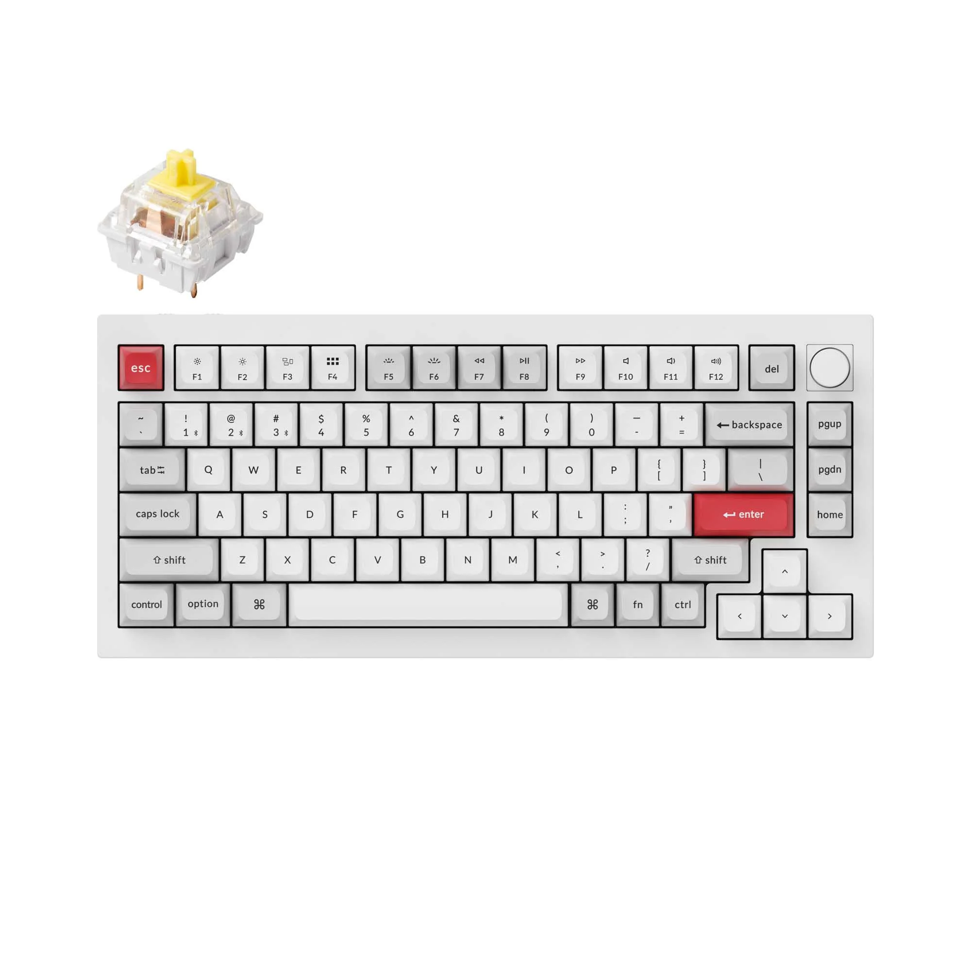 Keychron Q1 Pro QMK/VIA Teclado Mecânico Personalizado Sem Fio