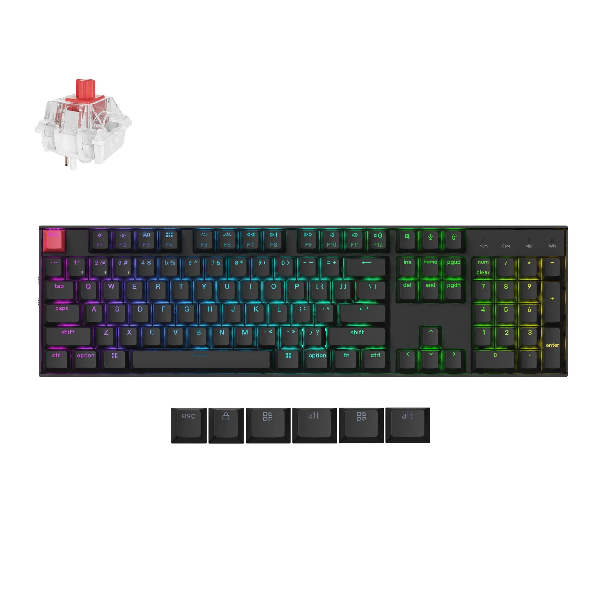 Keychron K10 QMK langaton mekaaninen näppäimistö (versio 2)
