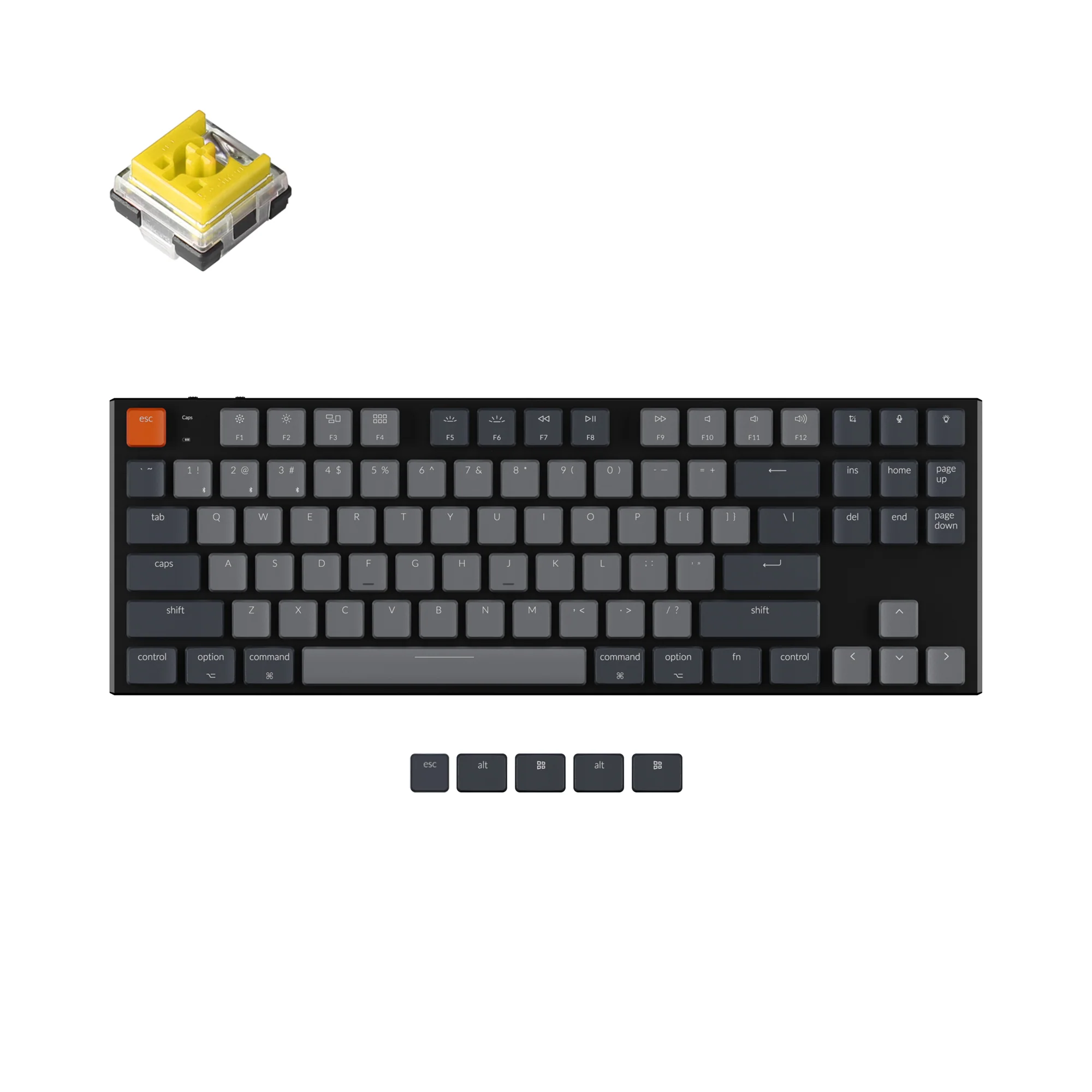 Keychron K1 kabellose mechanische Tastatur (Version 5)