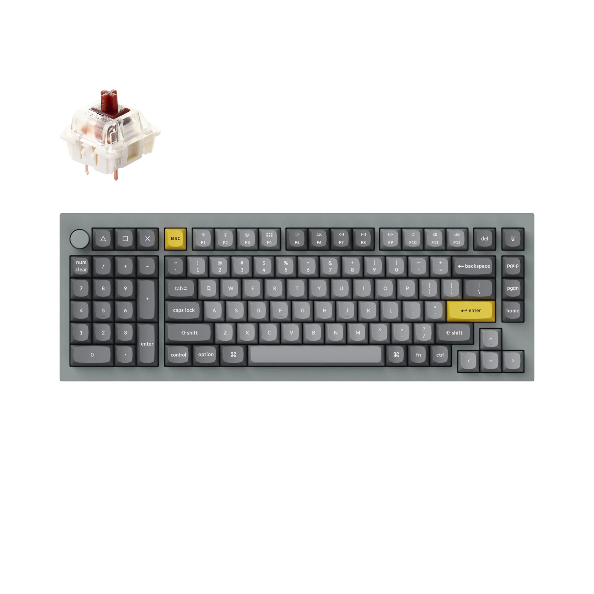 Keychron Q12 QMK Teclado Mecânico Personalizado