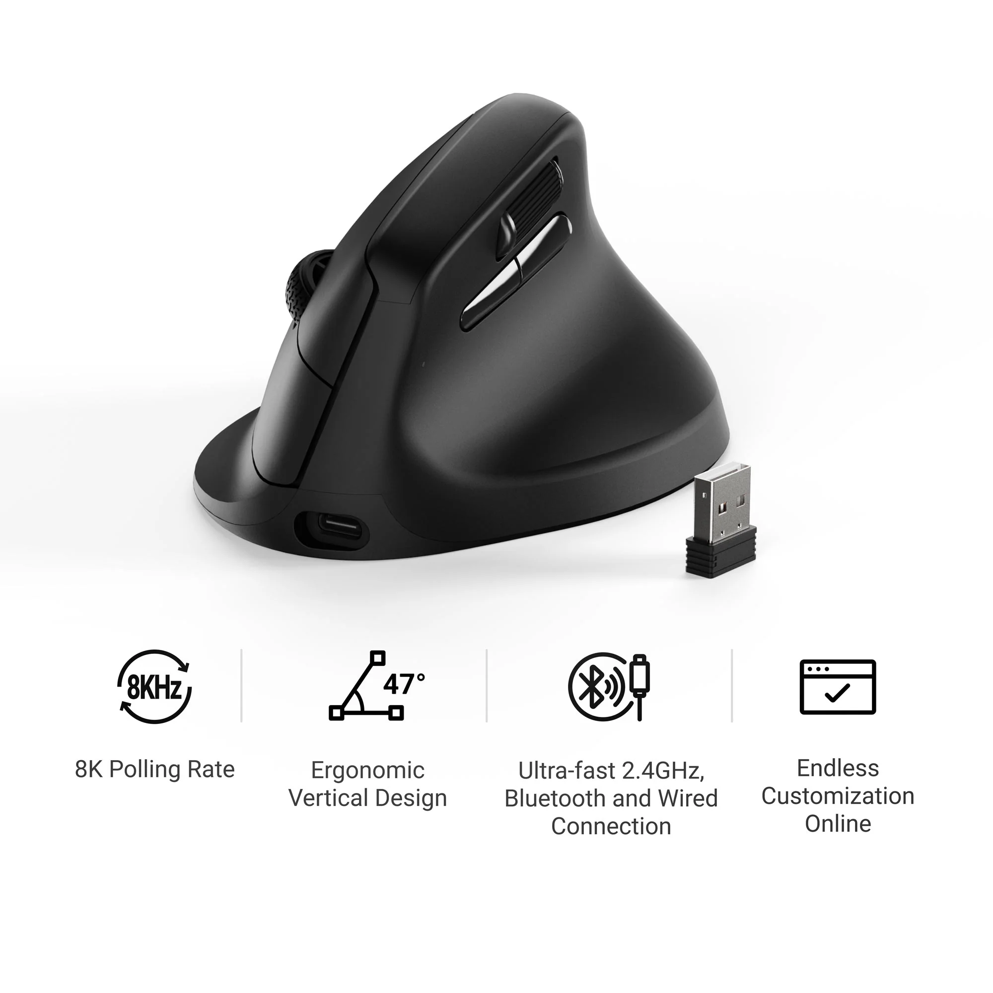 Keychron M5 Wireless Ergonomic Mouse