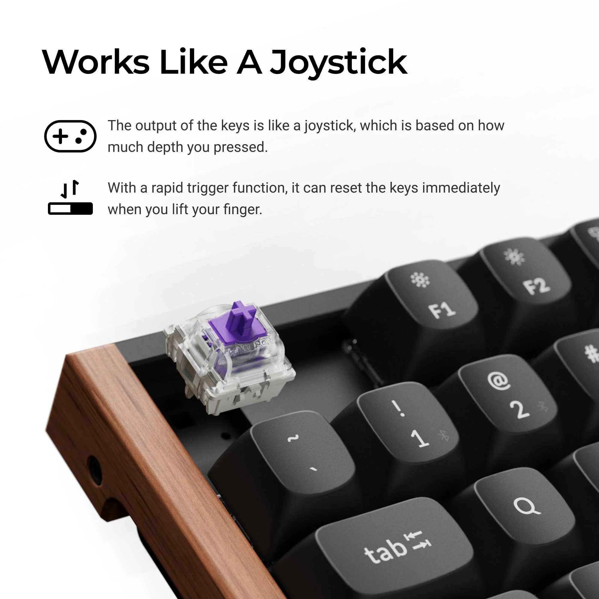 Teclado Personalizado Sem Fio Keychron K8 HE com Switch Magnético