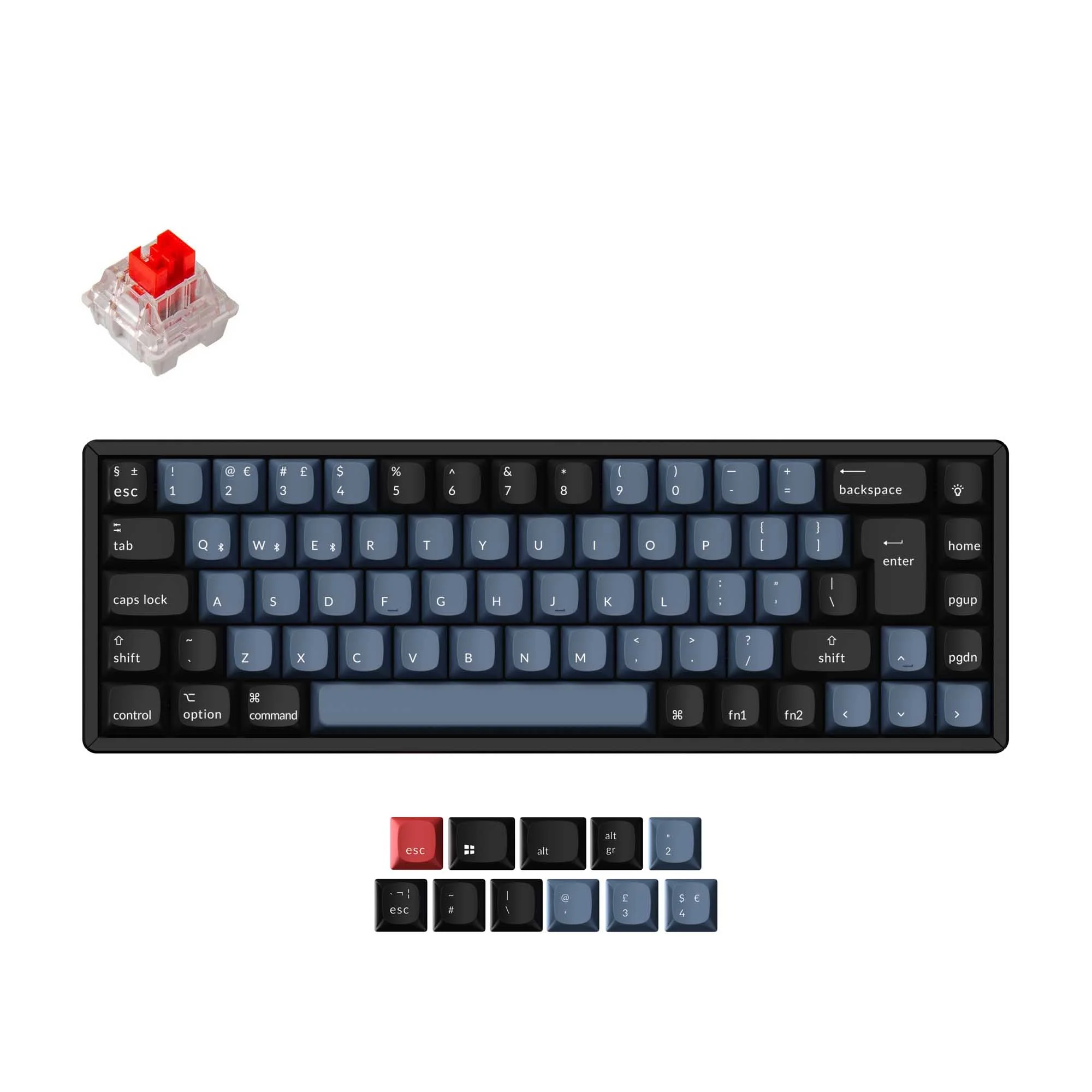 Keychron K6 Pro QMK/VIA Teclado Mecânico Sem Fio Coleção Layout ISO