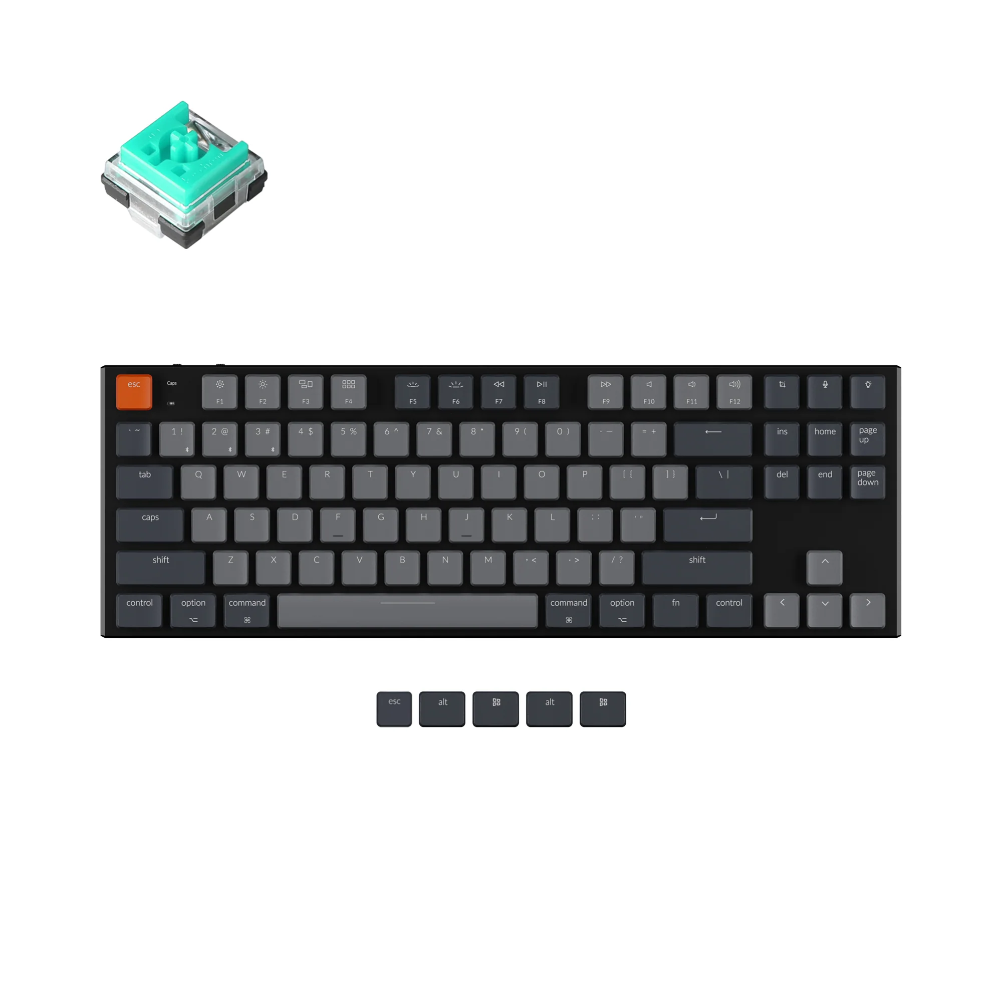 Keychron K1 kabellose mechanische Tastatur (Version 5)