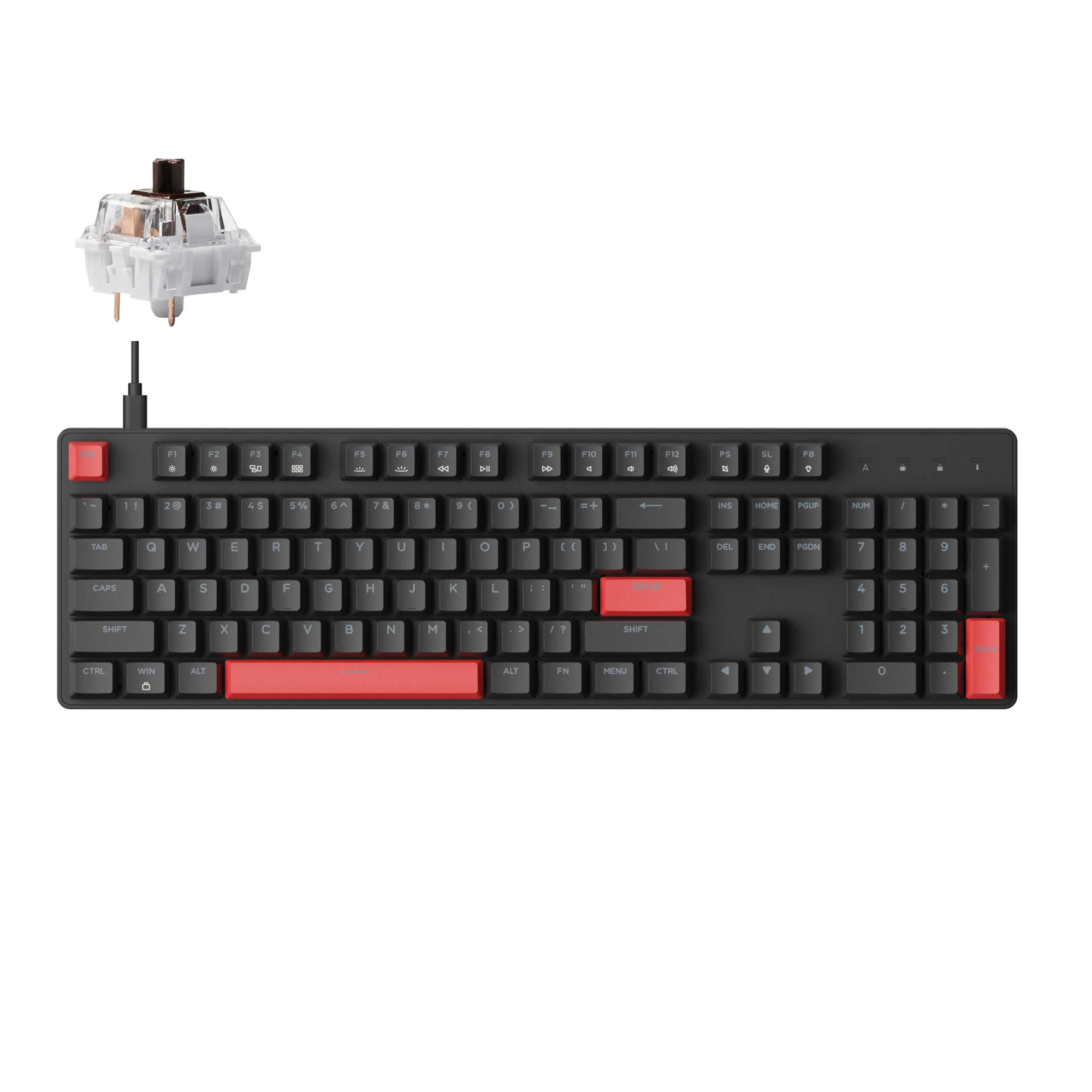 Lemokey X2 QMK bedraad mechanisch toetsenbord