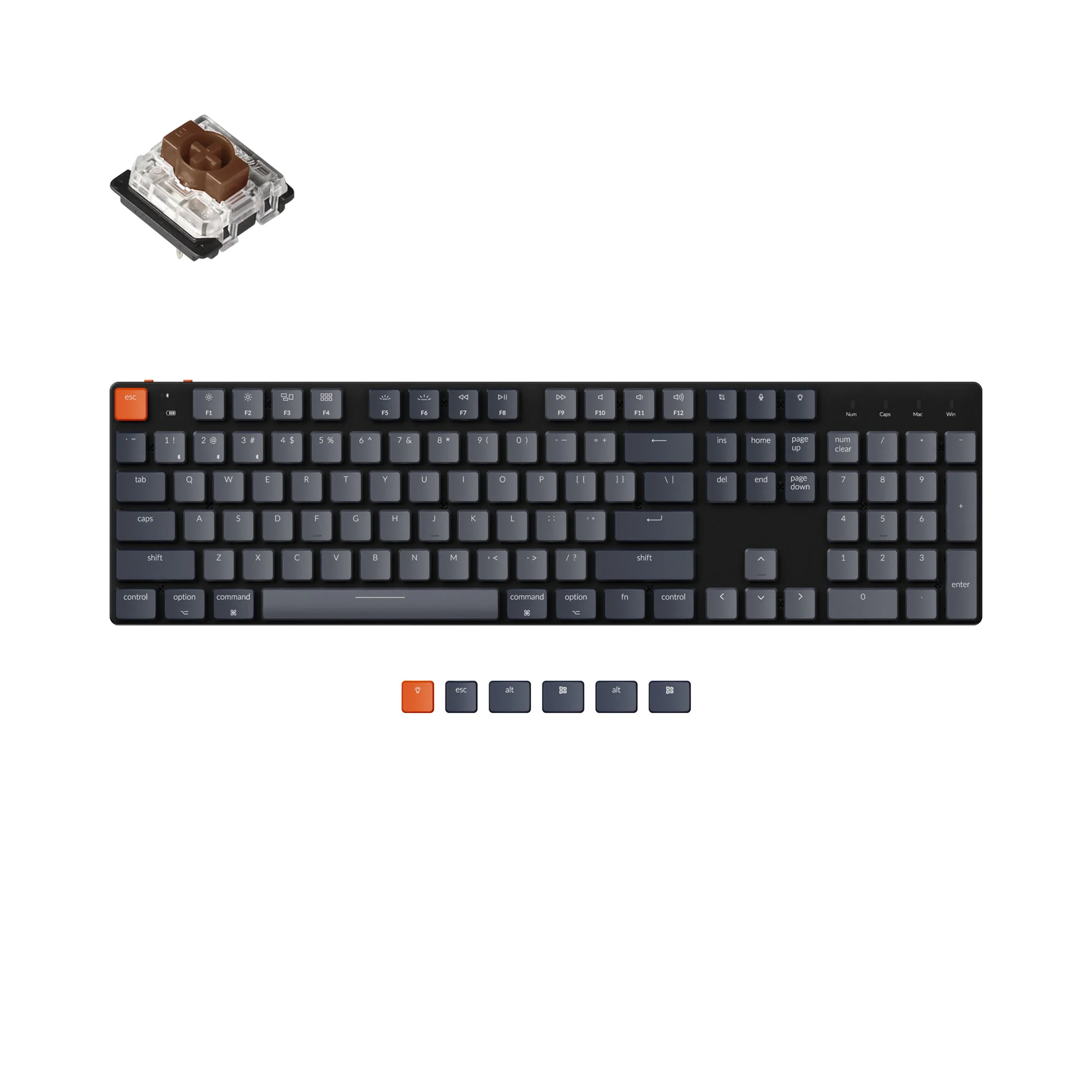 Teclado Mecânico Sem Fio Keychron K5 SE
