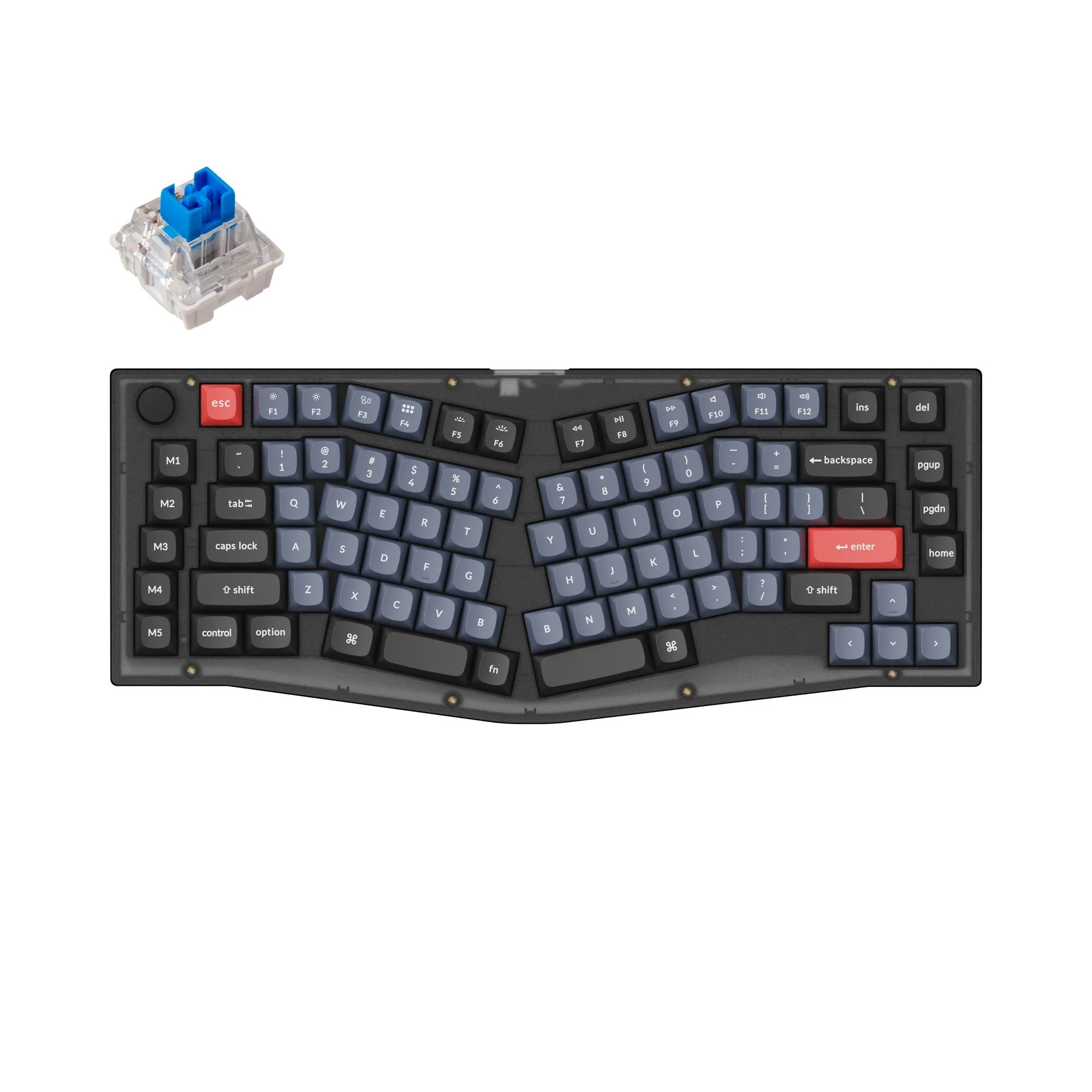 Keychron V10 (Alice-asettelu) QMK Custom -mekaaninen näppäimistö