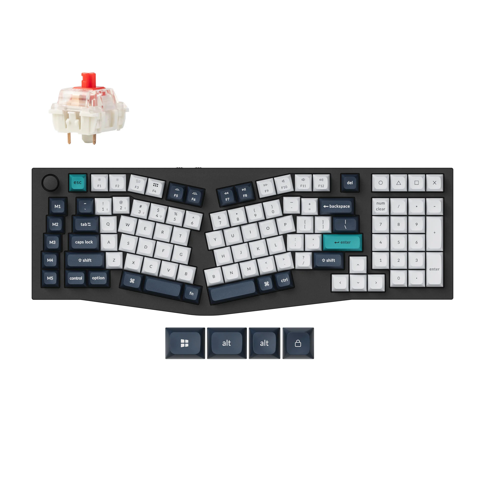 Keychron Q13 Max (Alice Layout) Teclado mecánico inalámbrico personalizado QMK
