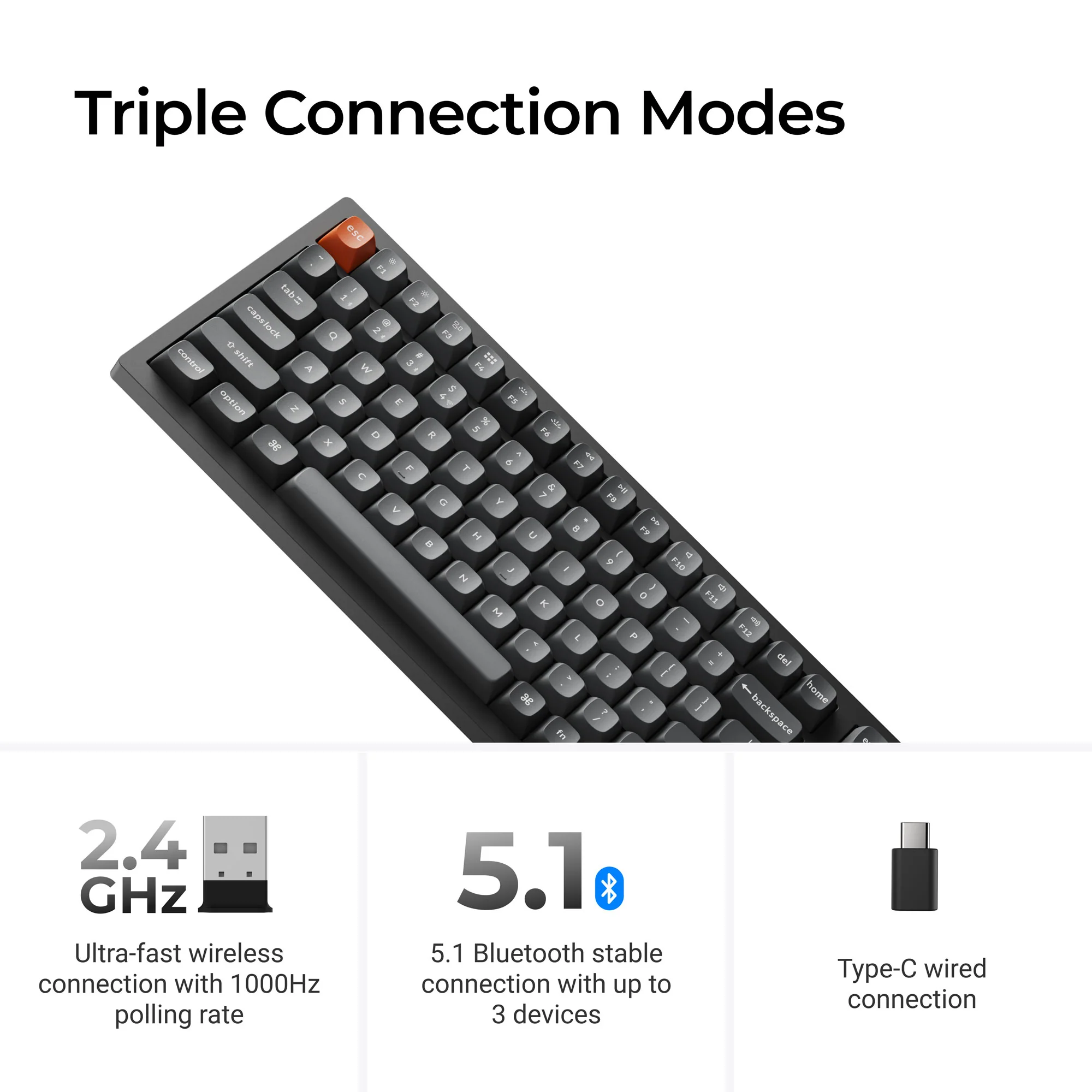 Keychron K4 Max QMK Wireless Mechanical Keyboard