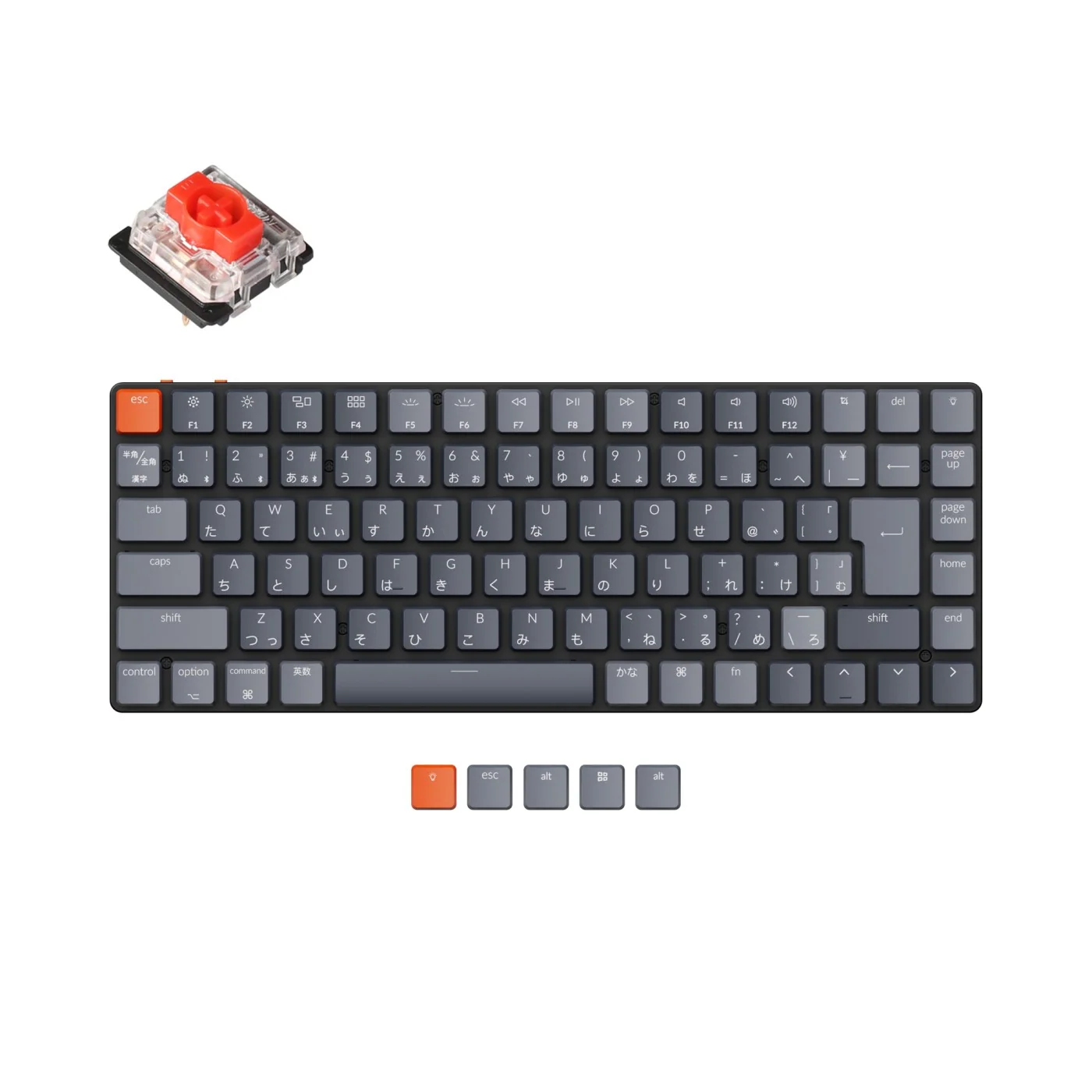 Keychron K3 Ultra-slim draadloos mechanisch toetsenbord (Japanse JIS-indeling) - Versie 2