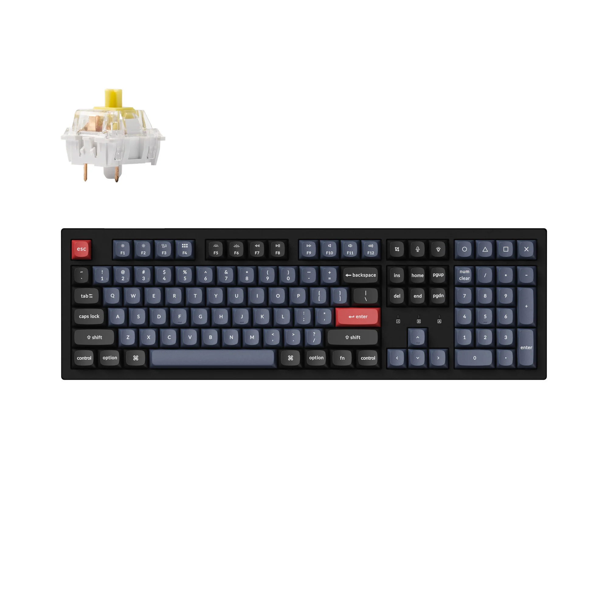 Teclado Mecânico Sem Fio Keychron K10 Pro QMK/VIA