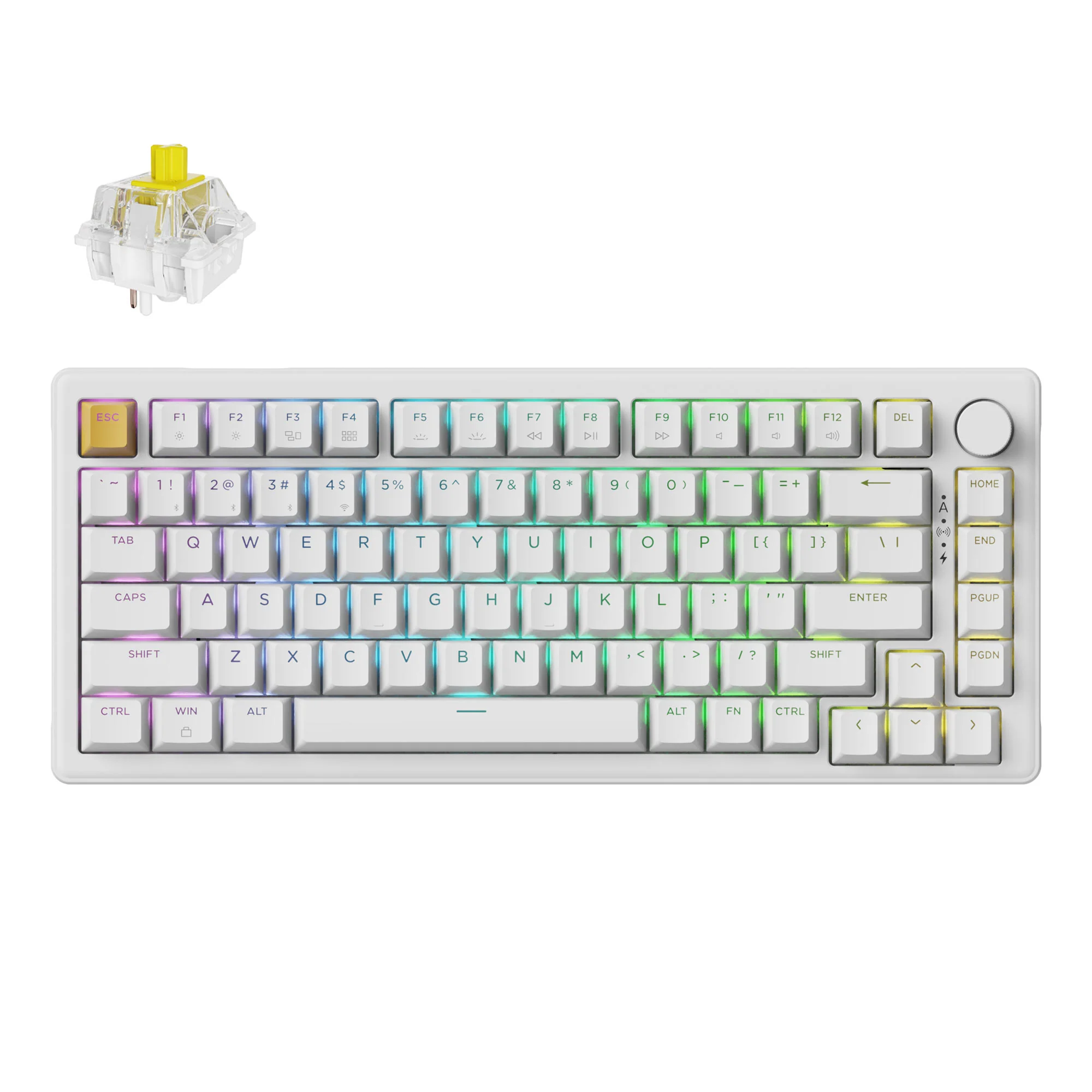 Keychron J2 QMK trådløst mekanisk tastatur