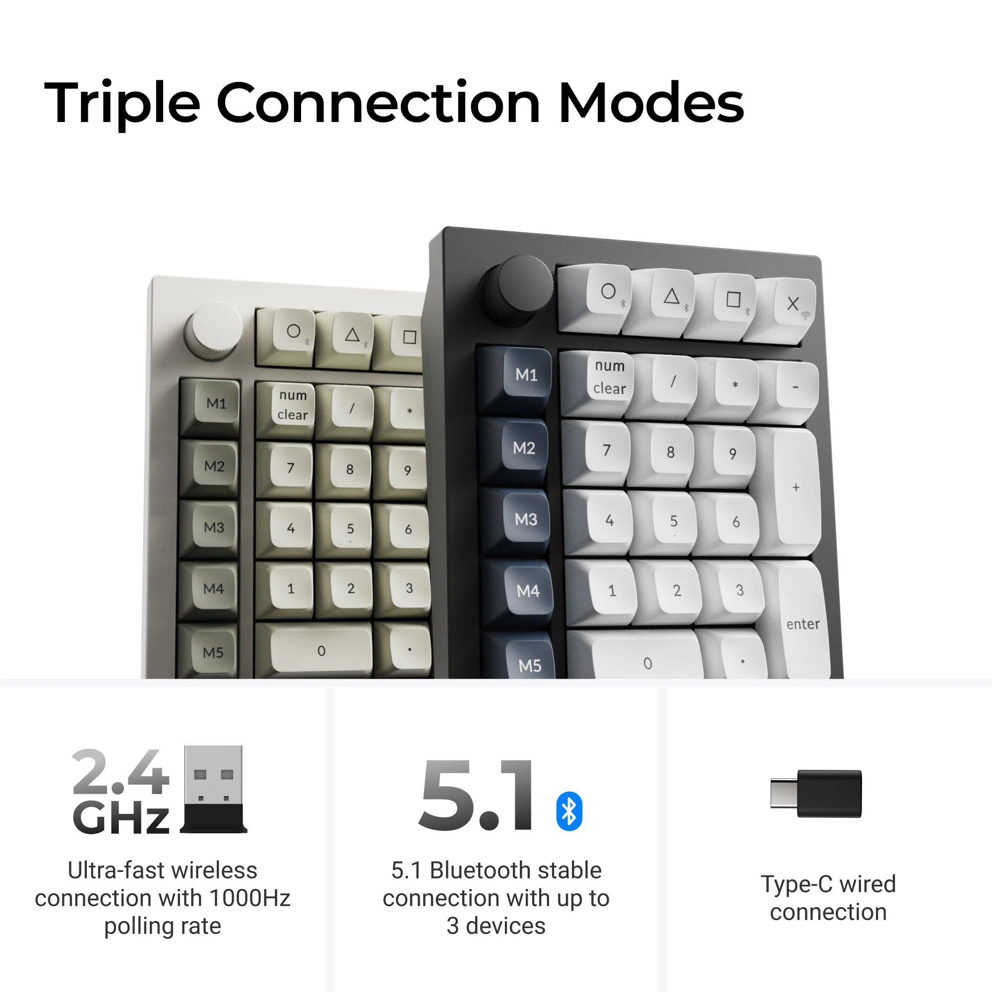 Keychron Q0 Max QMK Teclado numérico inalámbrico personalizado