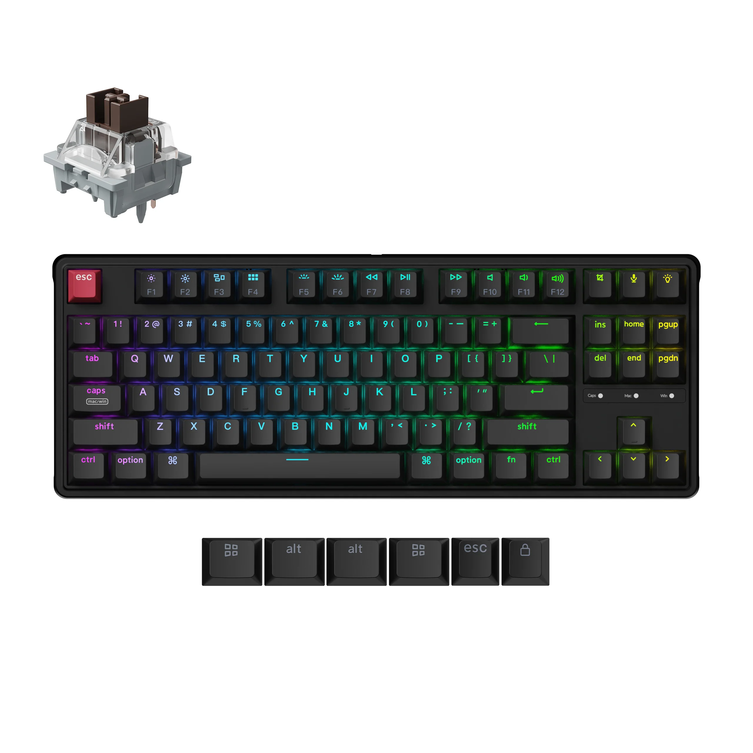 Keychron C3 Pro 8K QMK Przewodowa mechaniczna klawiatura custom
