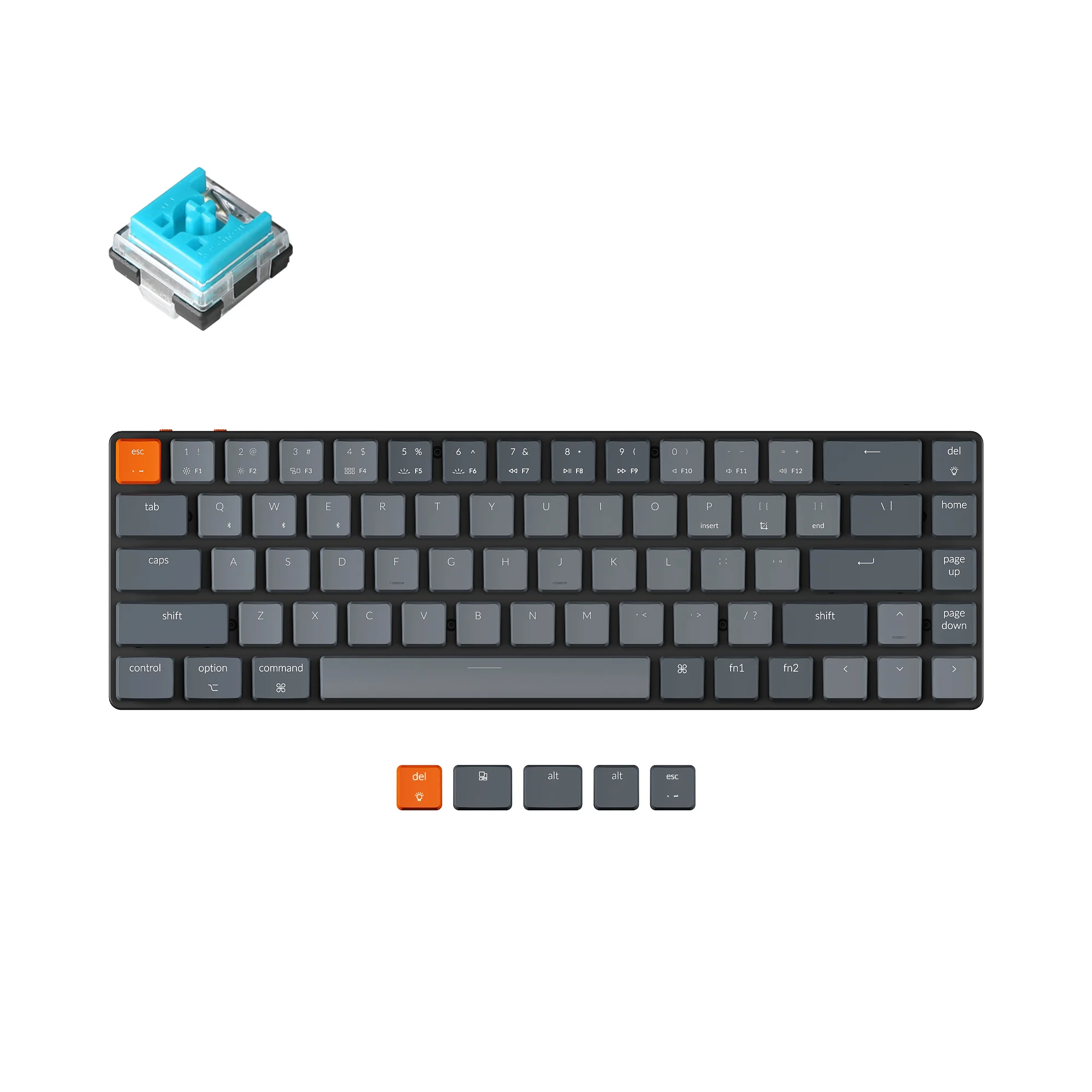 Teclado mecánico inalámbrico ultradelgado Keychron K7