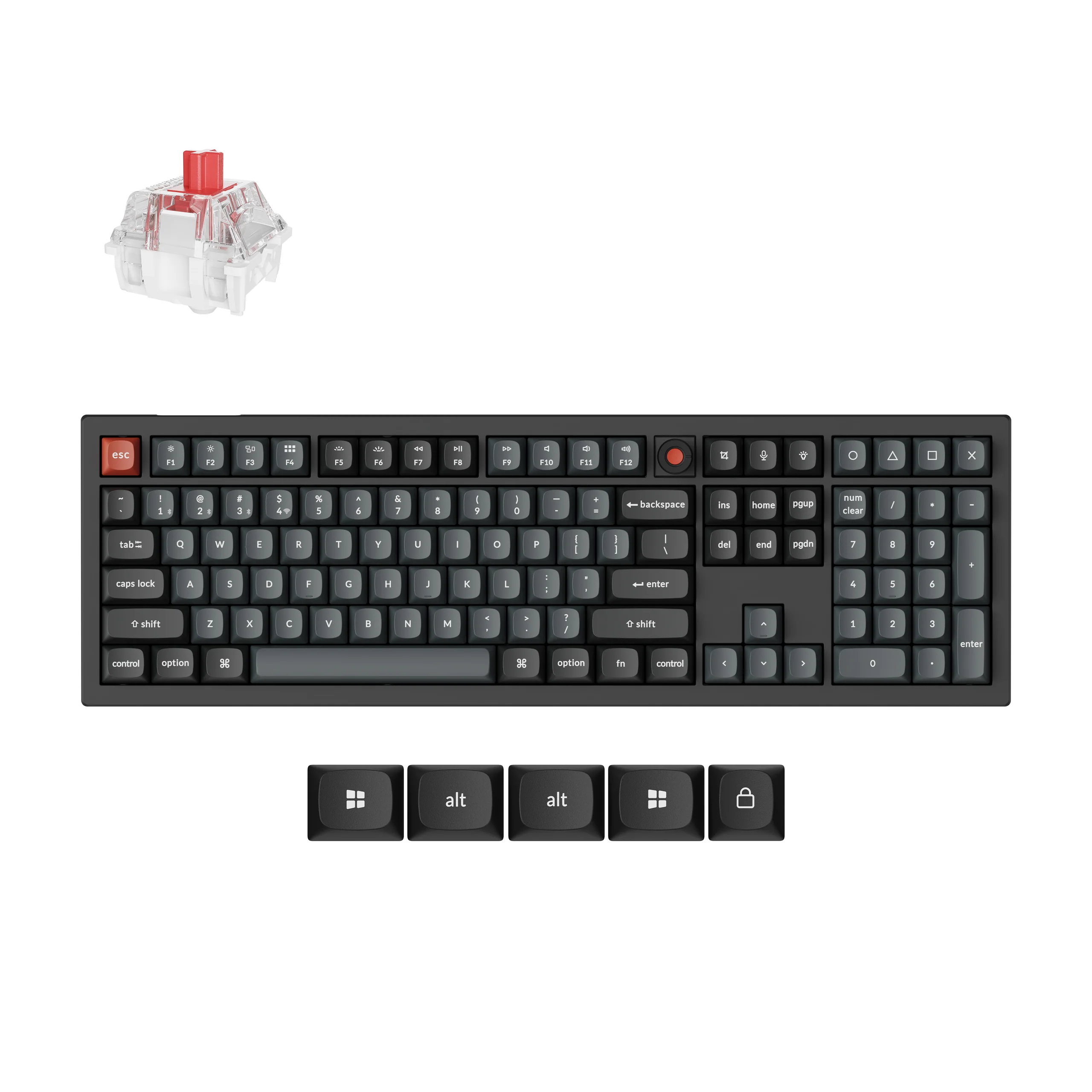 Keychron V6 8K QMK Przewodowa klawiatura mechaniczna custom