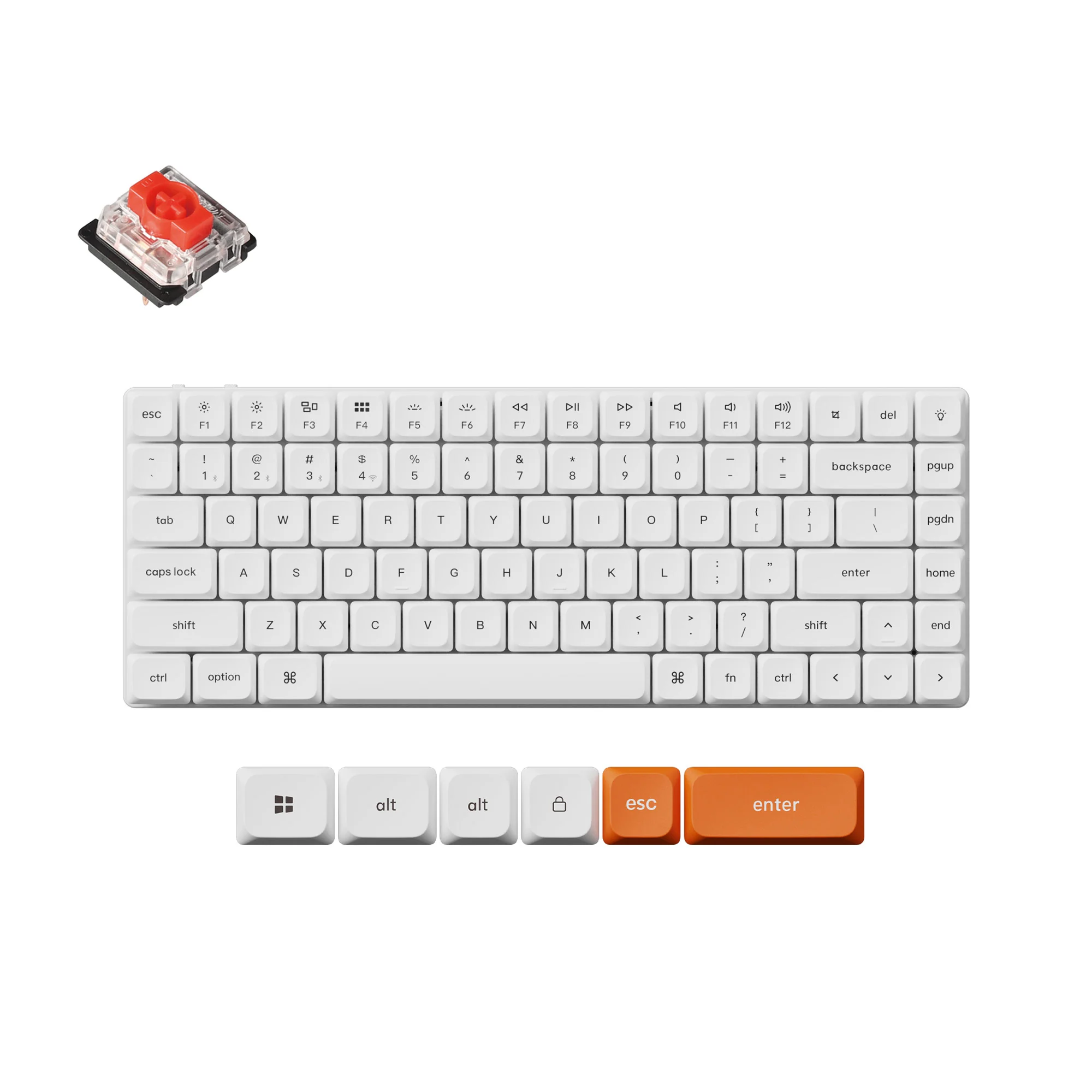 Keychron K3 Max QMK/VIA langaton mukautettava mekaaninen näppäimistö