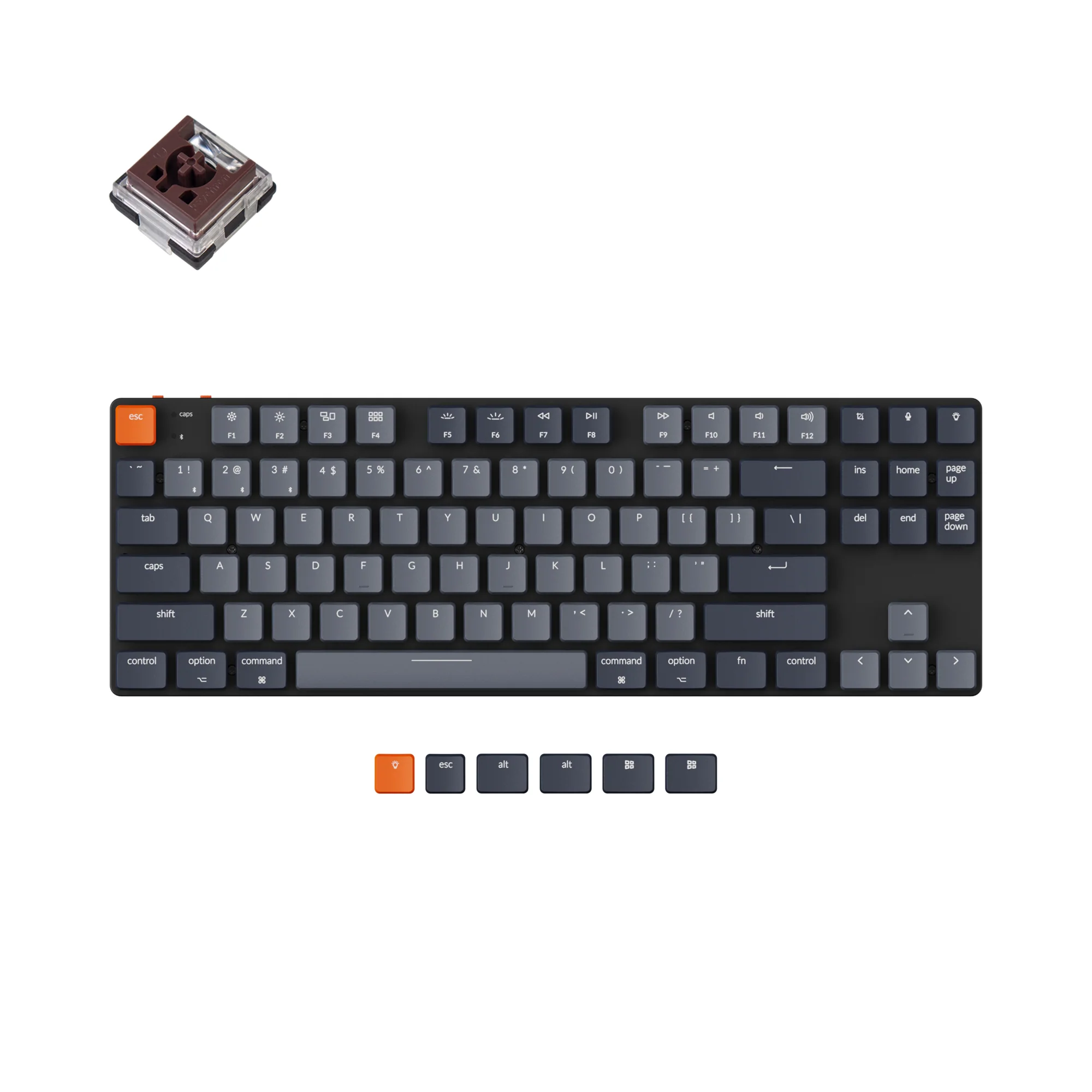 Teclado mecânico sem fio Keychron K1 SE (Versão 5)
