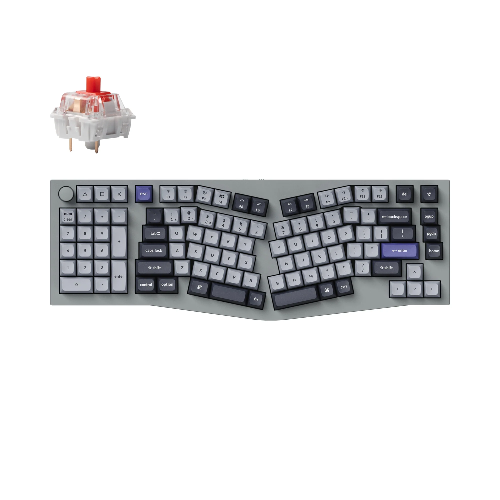 Keychron Q14 Pro (Alice Layout) QMK/VIA trådløst custom mekanisk tastatur