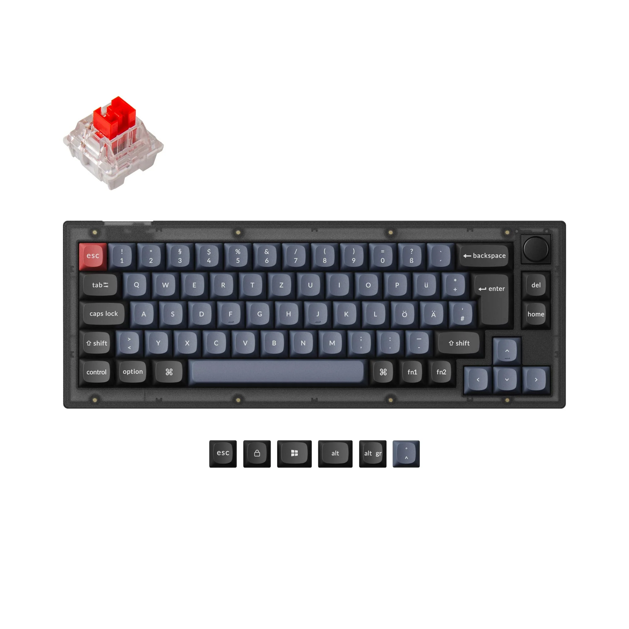 Keychron V2 QMK Teclado Mecánico Personalizado Colección de Distribución ISO