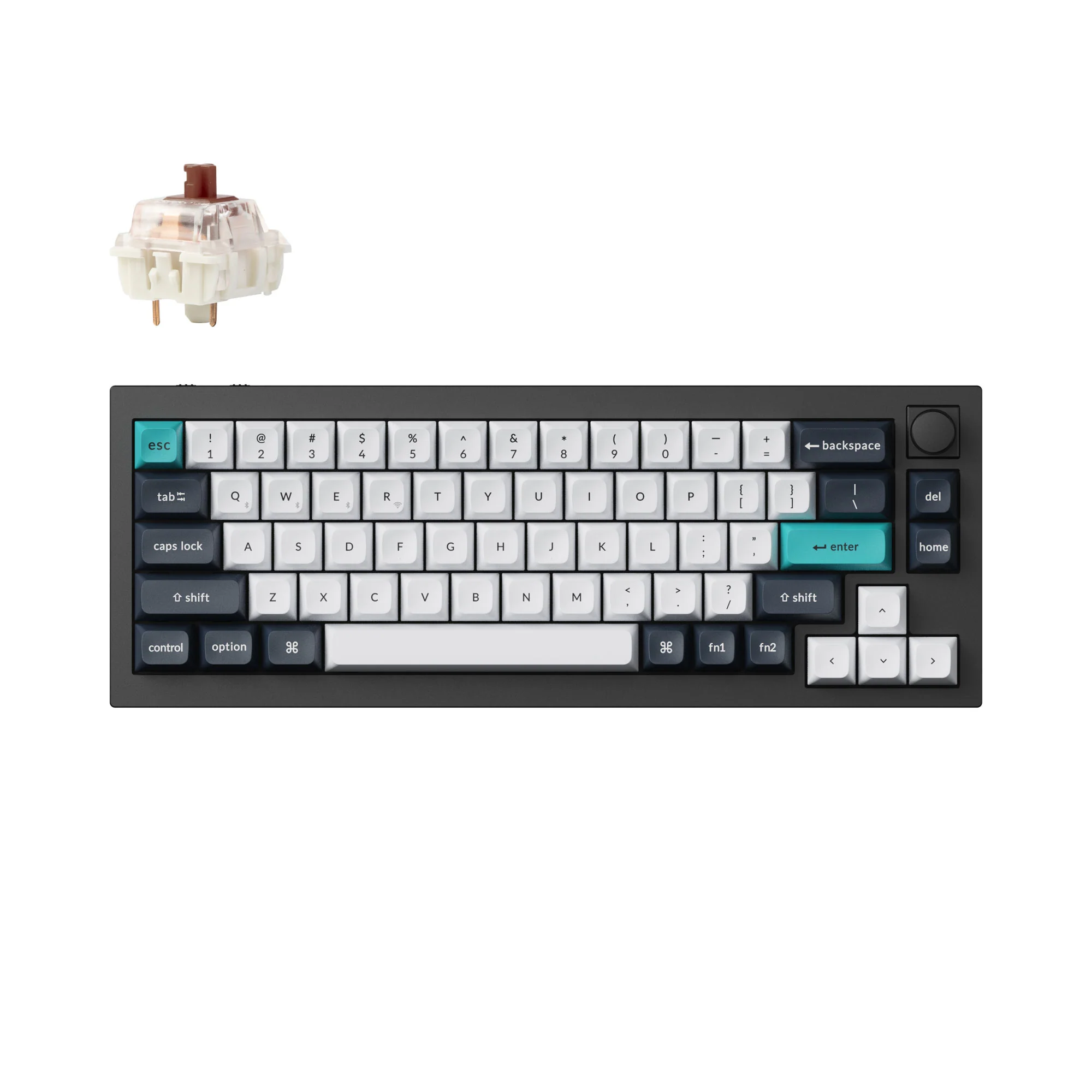 Keychron Q2 Max QMK/VIA langaton mukautettu mekaaninen näppäimistö