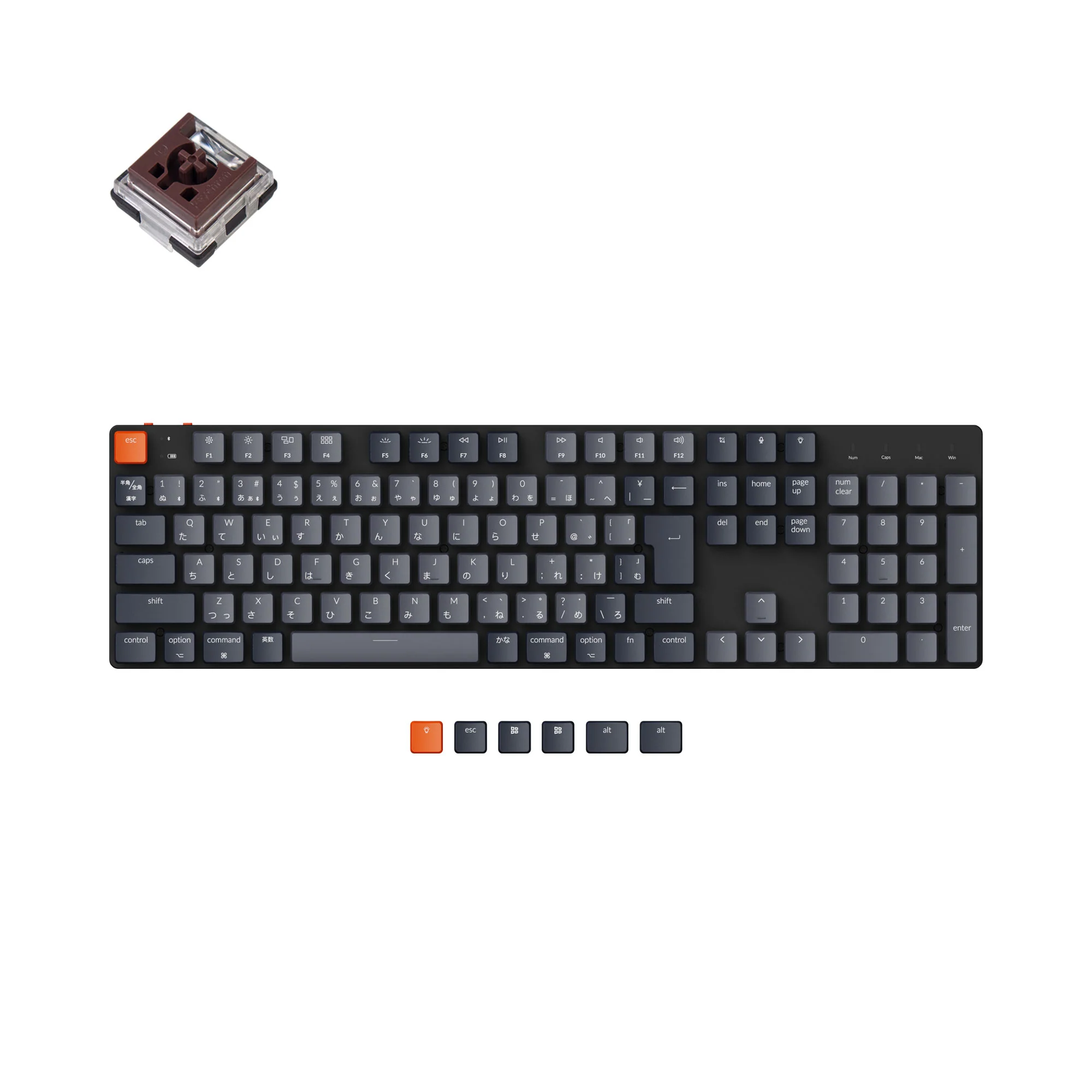 Keychron K5 SE trådløst mekanisk tastatur (japansk JIS-layout)