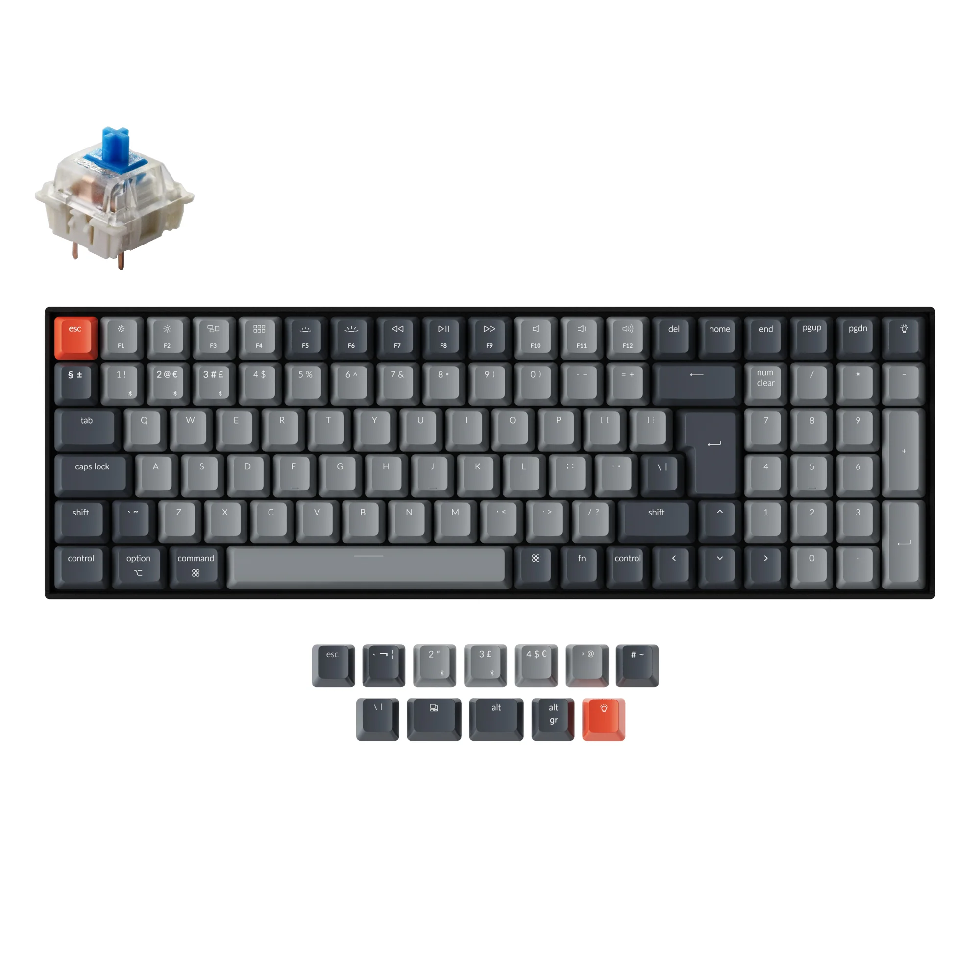 Clavier mécanique sans fil Keychron K4 (disposition ISO UK) - Version 2