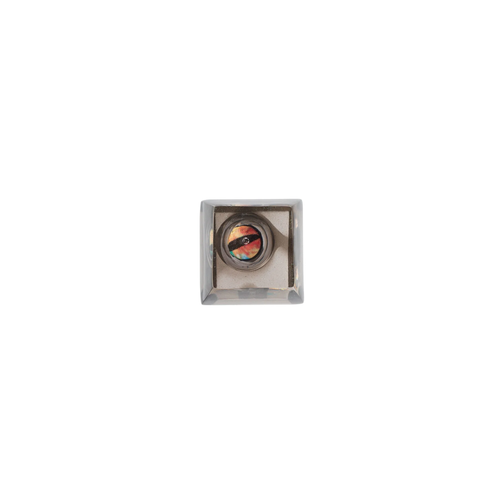 Keycap artesanal de resina Mal de Ojo