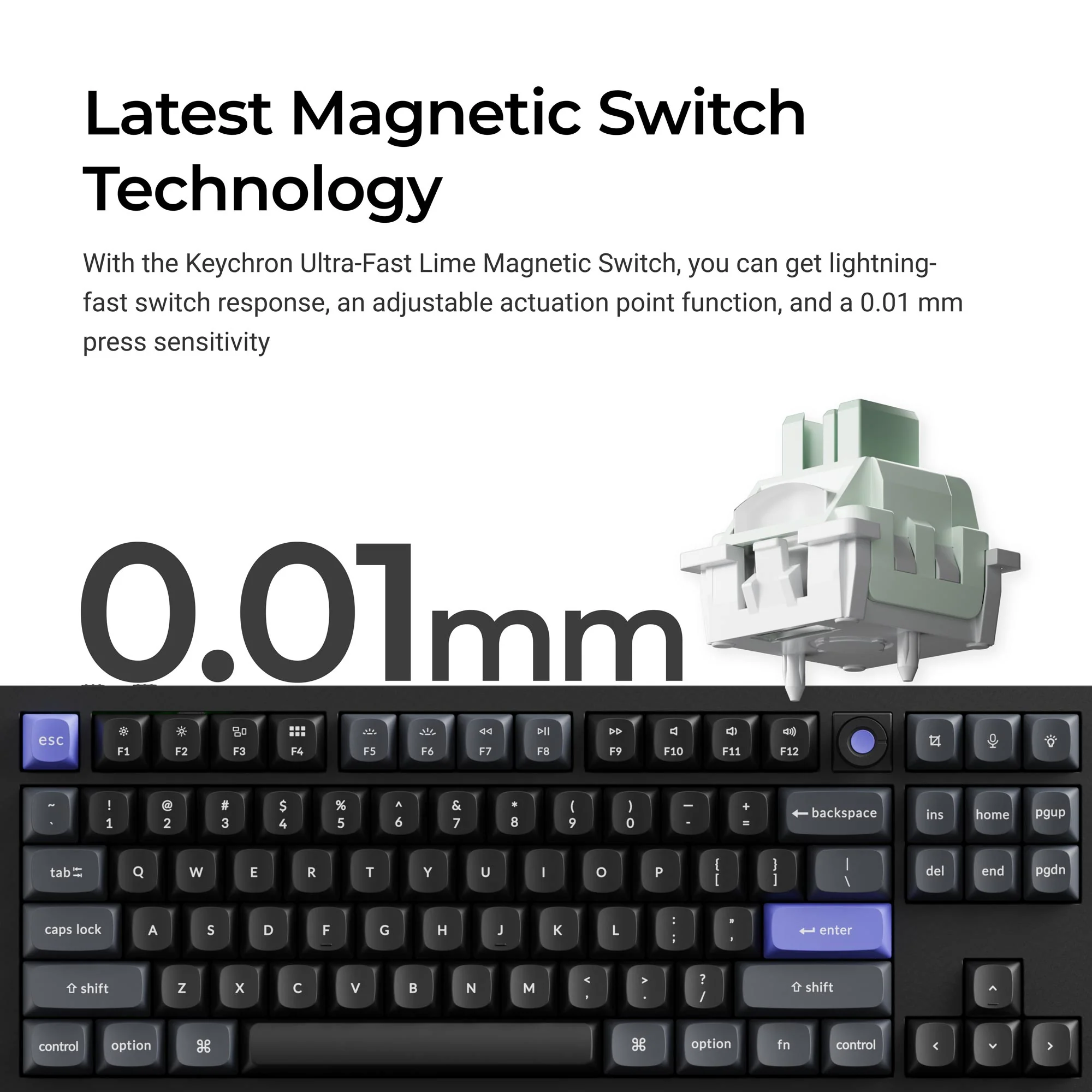 Keychron Q3 HE 8K magneettikytkiminen näppäimistö