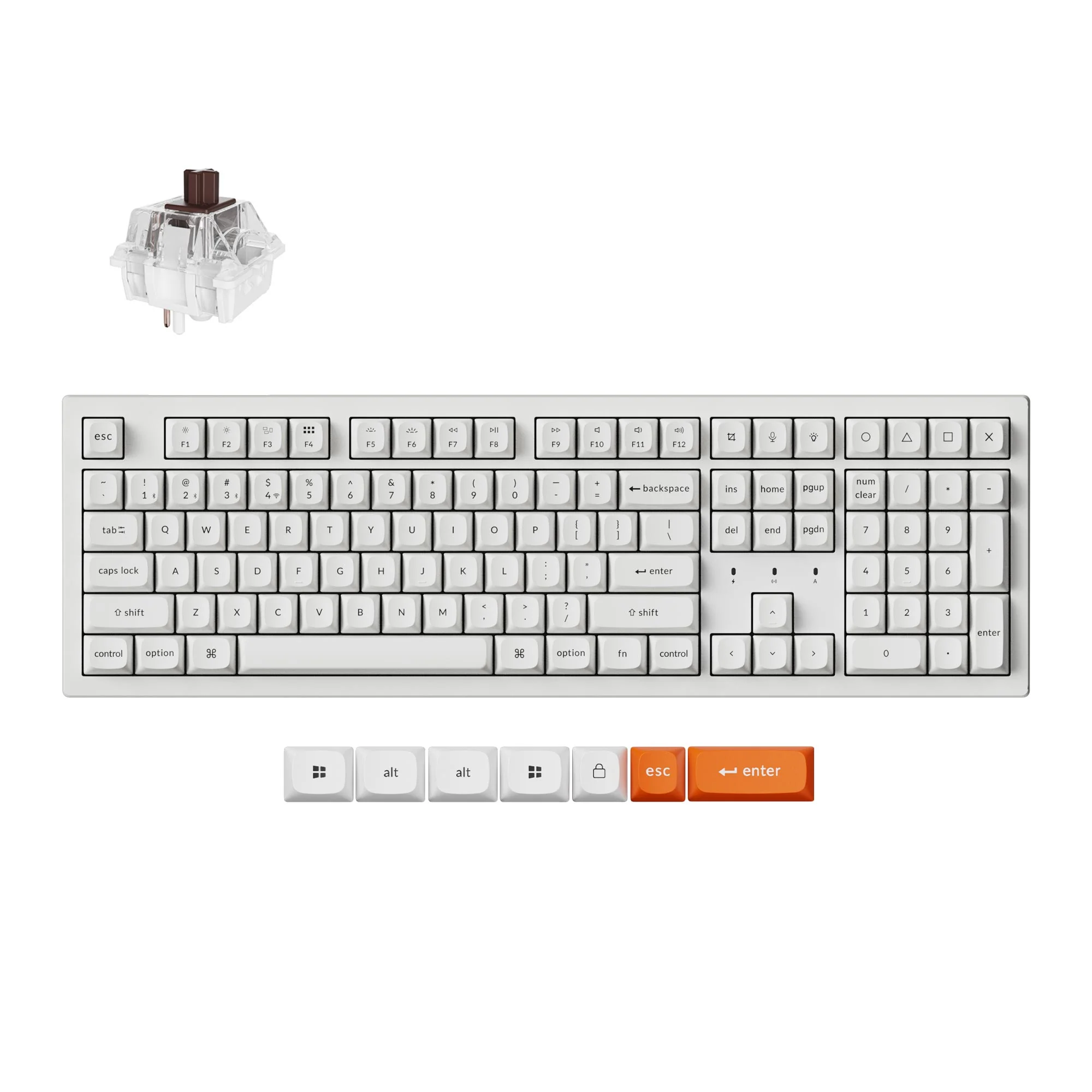 Keychron K10 Max QMK Teclado mecánico inalámbrico