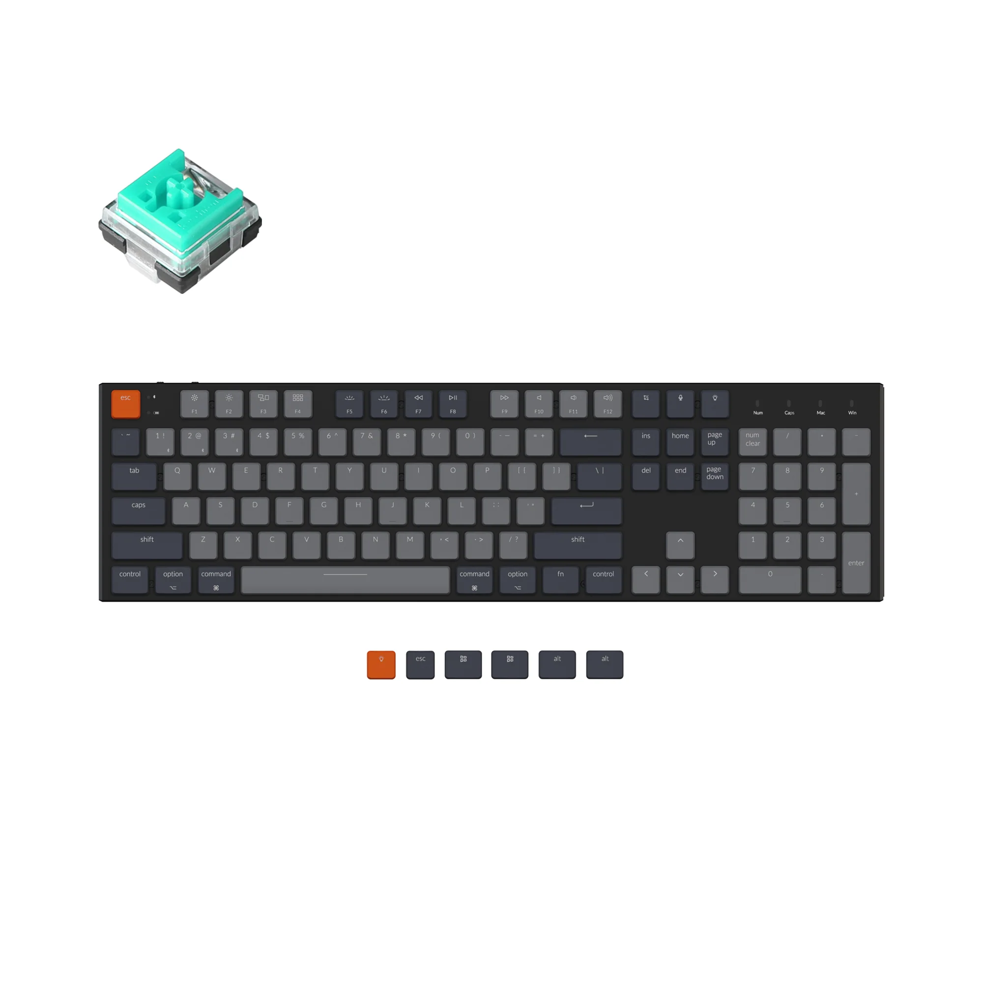 Teclado mecánico inalámbrico Keychron K5