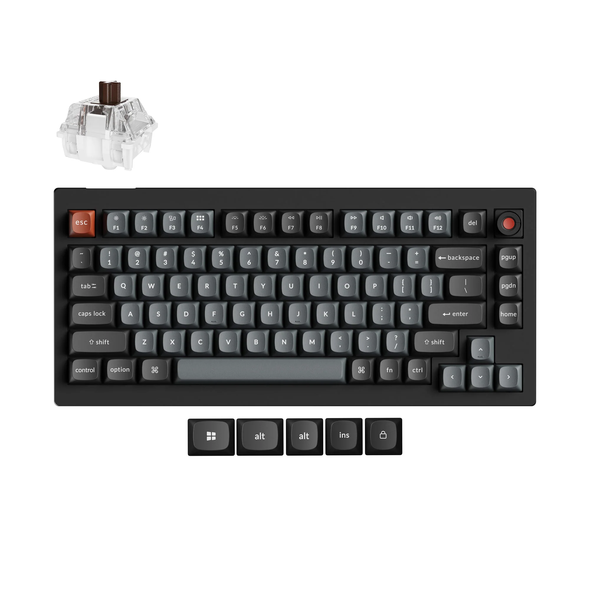 Clavier mécanique personnalisé filaire Keychron V1 8K QMK