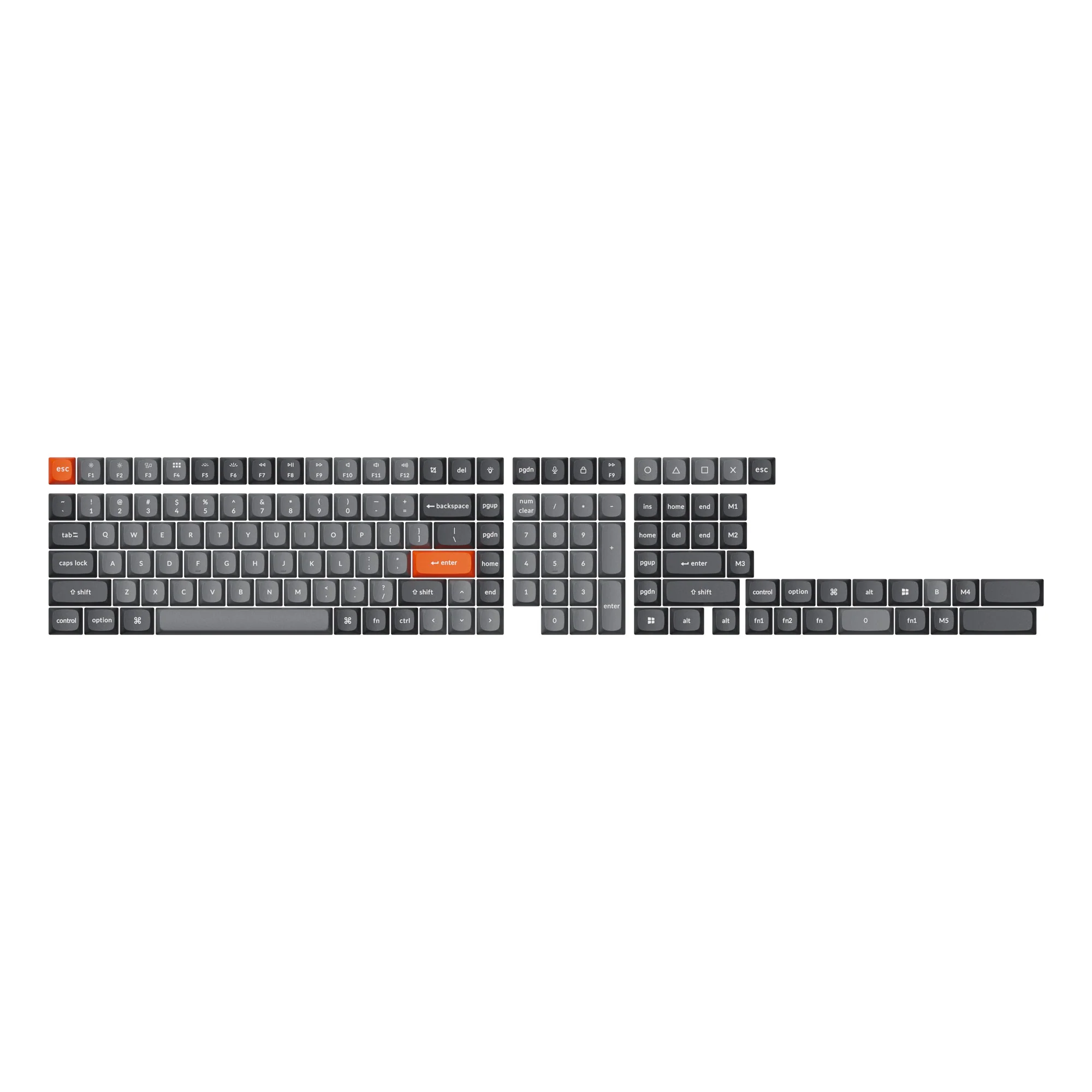 Double Shot PBT OSA Komplet Keycap-sæt