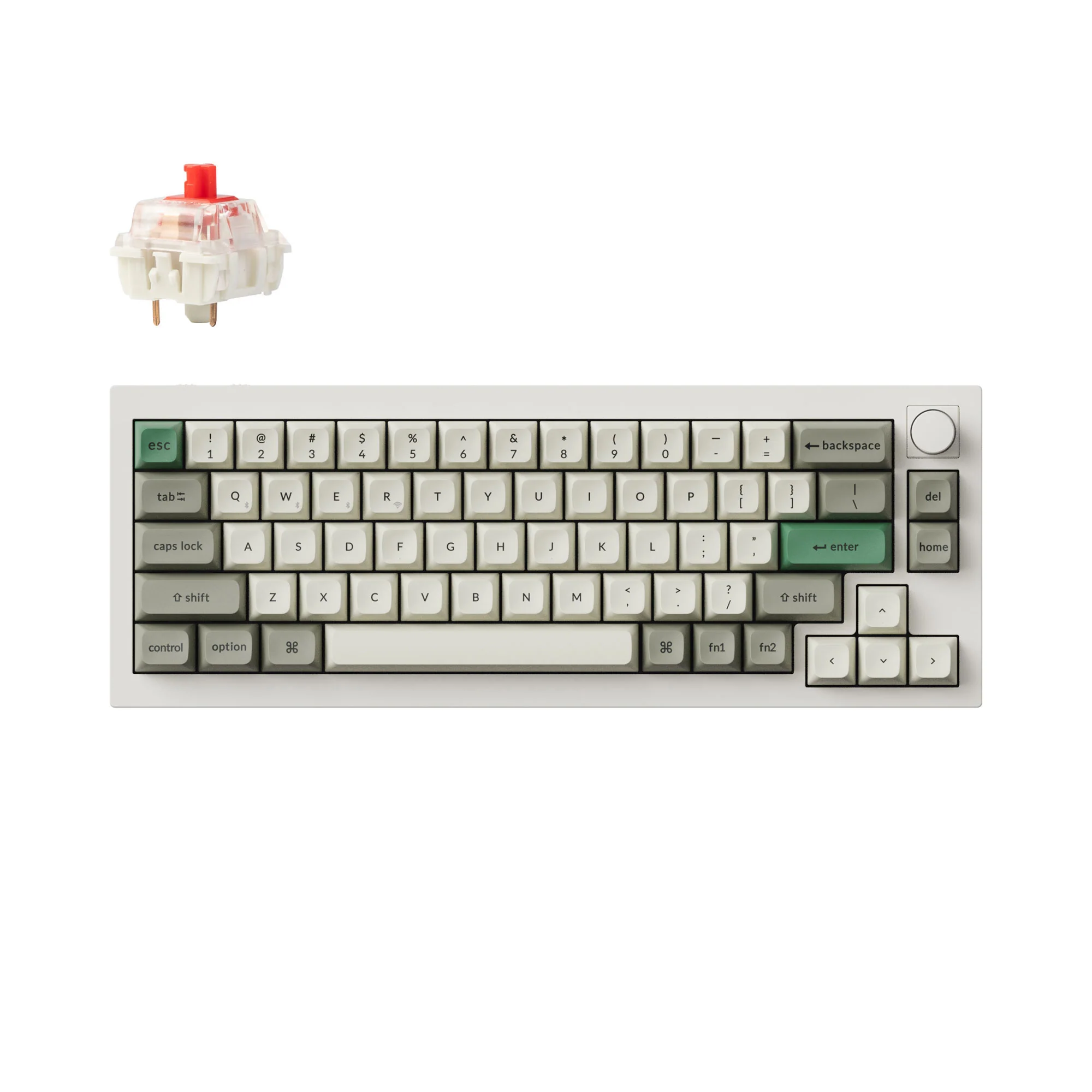 Keychron Q2 Max QMK/VIA langaton mukautettu mekaaninen näppäimistö