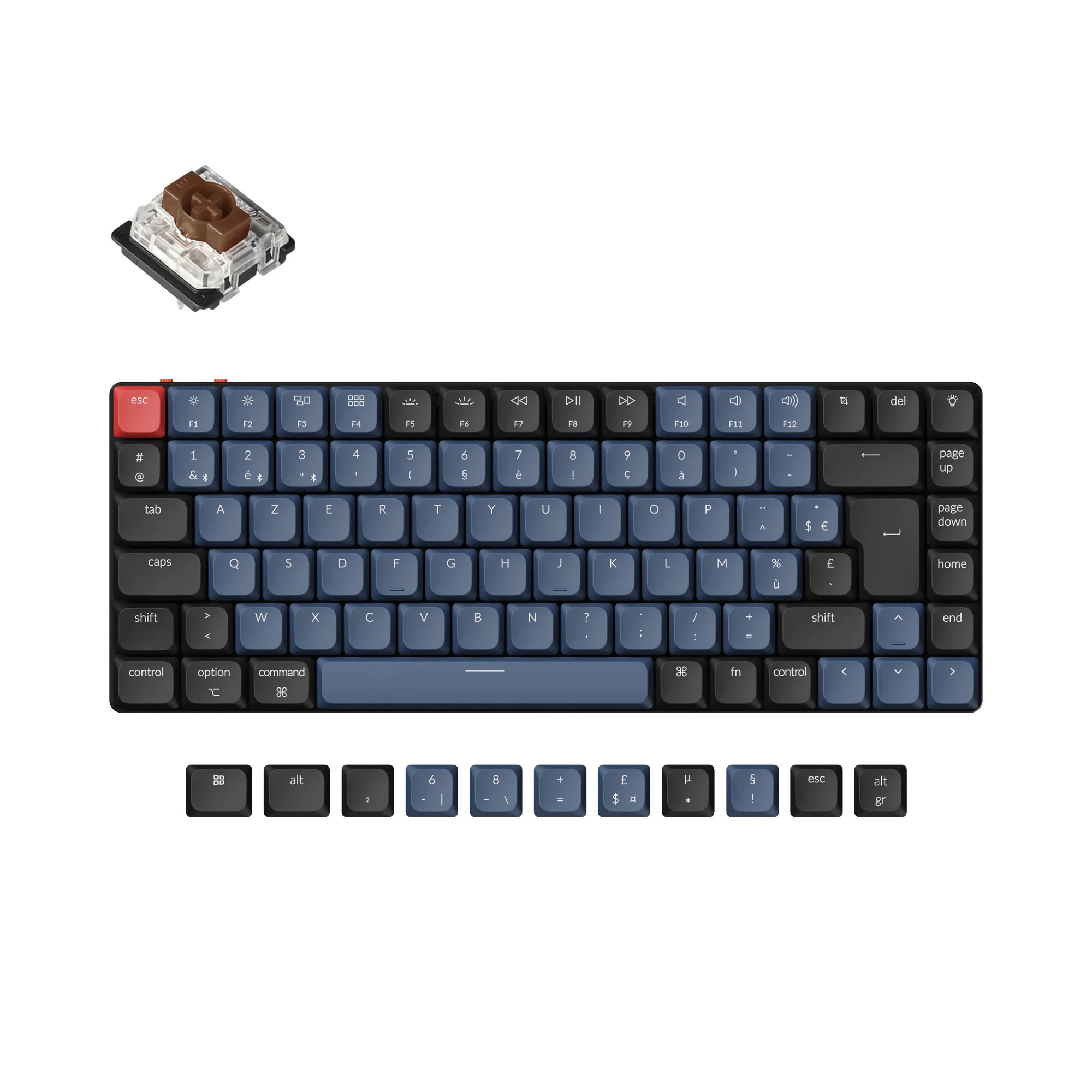 Keychron K3 Pro QMK/VIA Teclado mecánico inalámbrico - Colección de diseño ISO