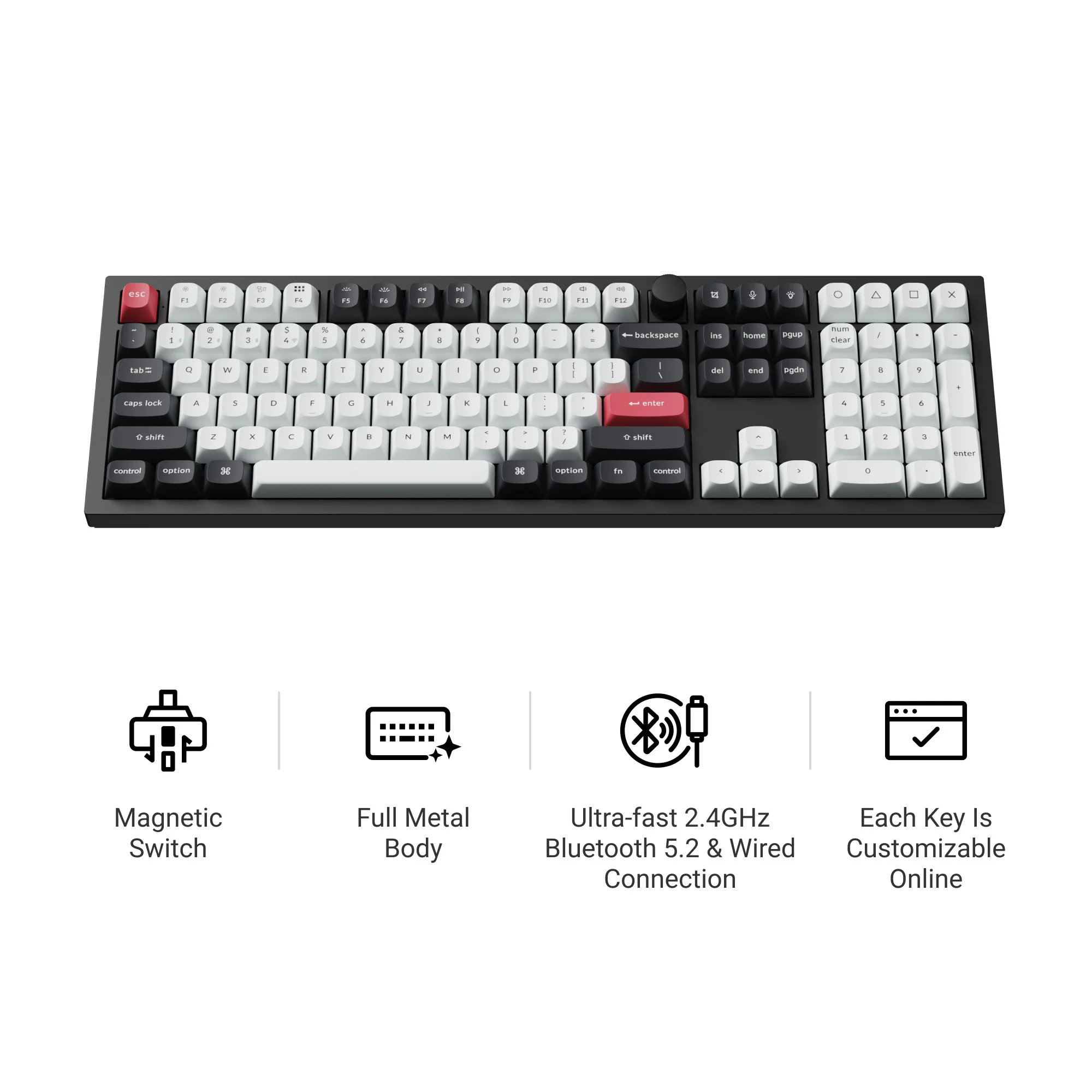 Keychron Q6 HE QMK Wireless Custom Keyboard