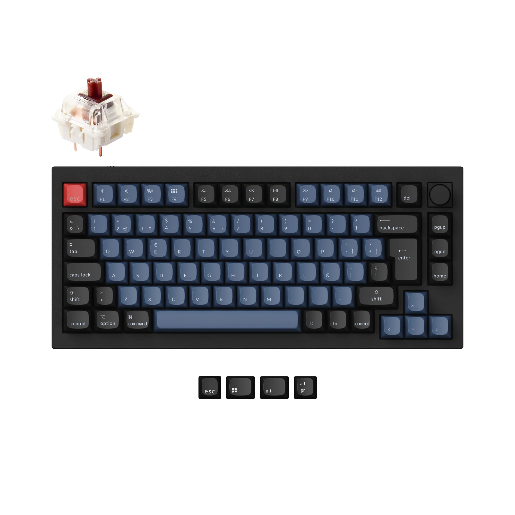 Keychron Q1 QMK Teclado Mecánico Personalizado Colección de Distribución ISO