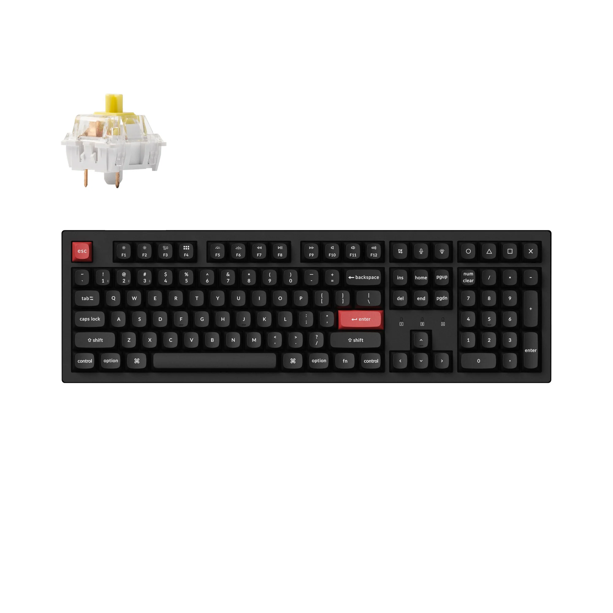 Teclado Mecânico Sem Fio Keychron K10 Pro QMK/VIA