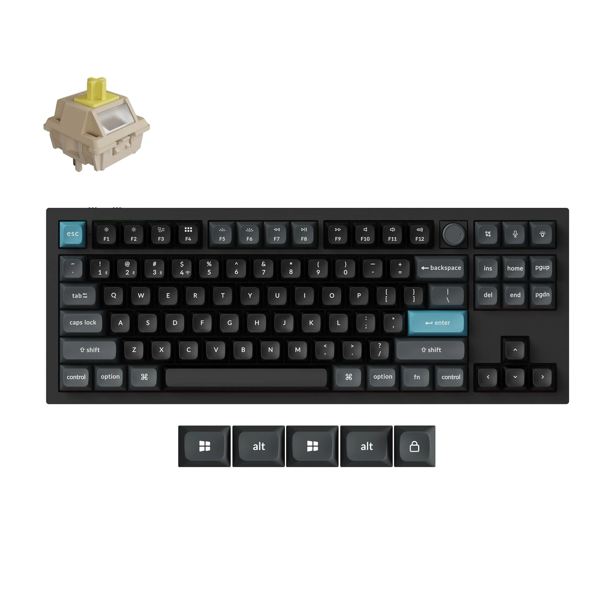 Teclado mecánico personalizado inalámbrico Keychron Q3 Ultra 8K