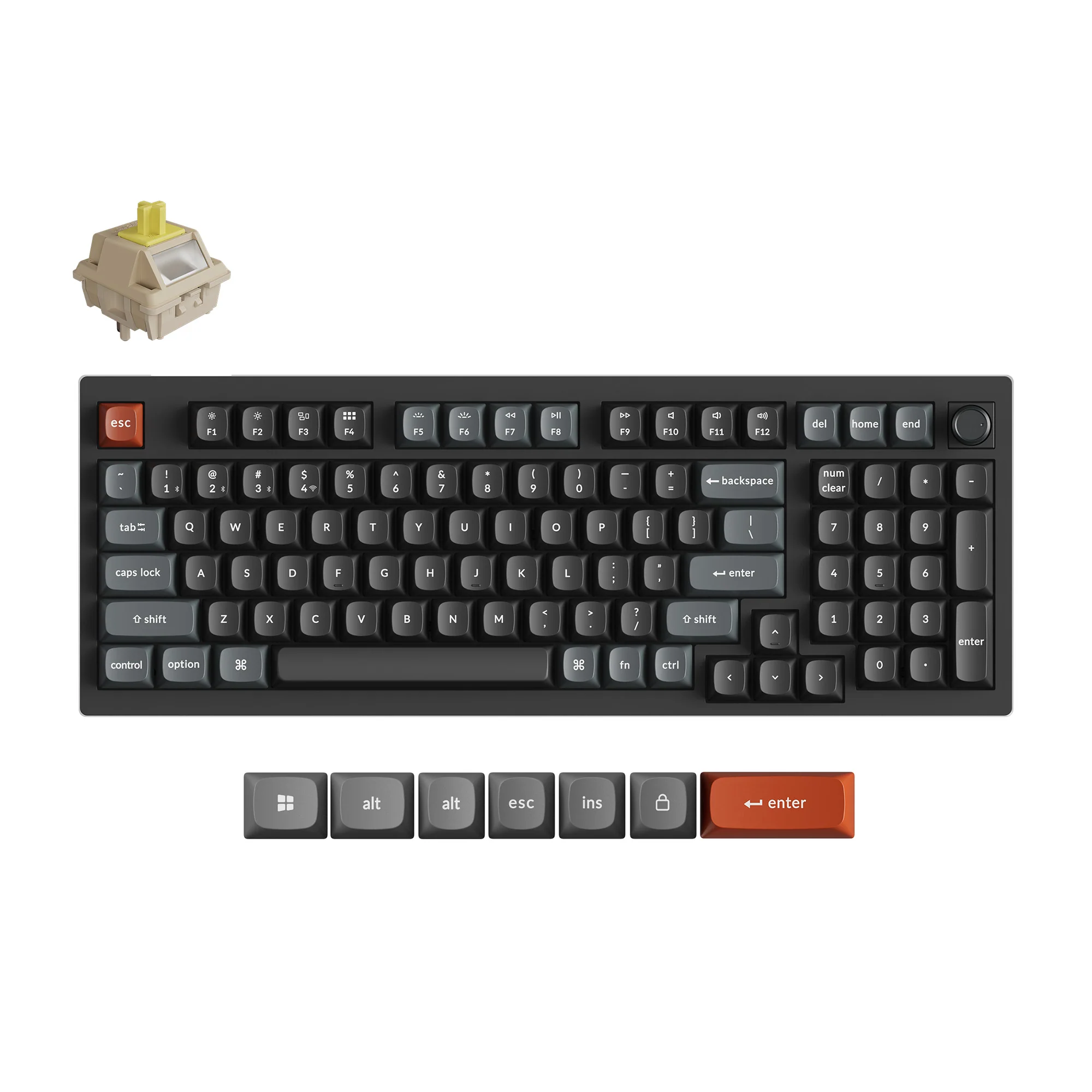 Teclado mecánico personalizado inalámbrico Keychron V5 Ultra 8K