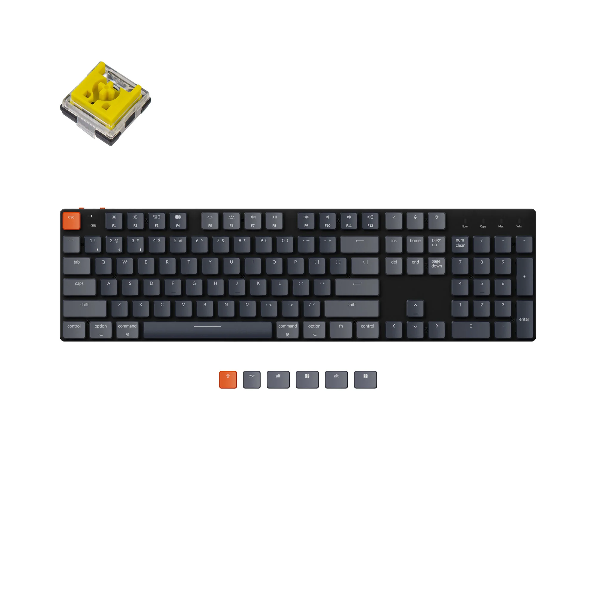 Teclado Mecânico Sem Fio Keychron K5 SE