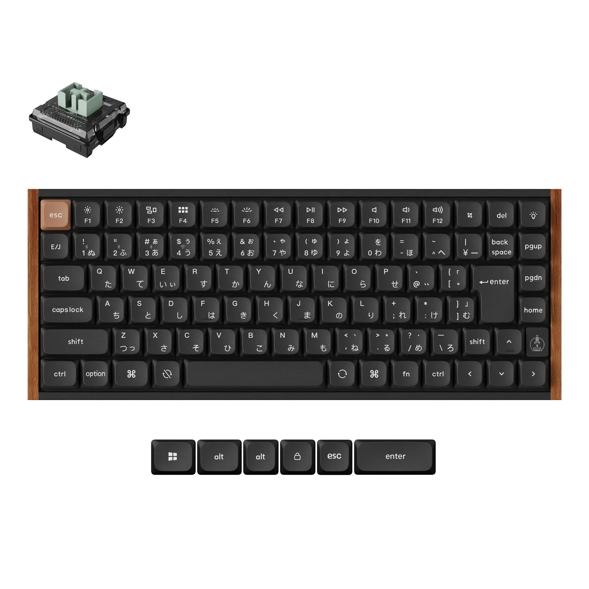 Keychron K3 HE langaton magneettikytkinnäppäimistö (Japanin JIS-asettelu)