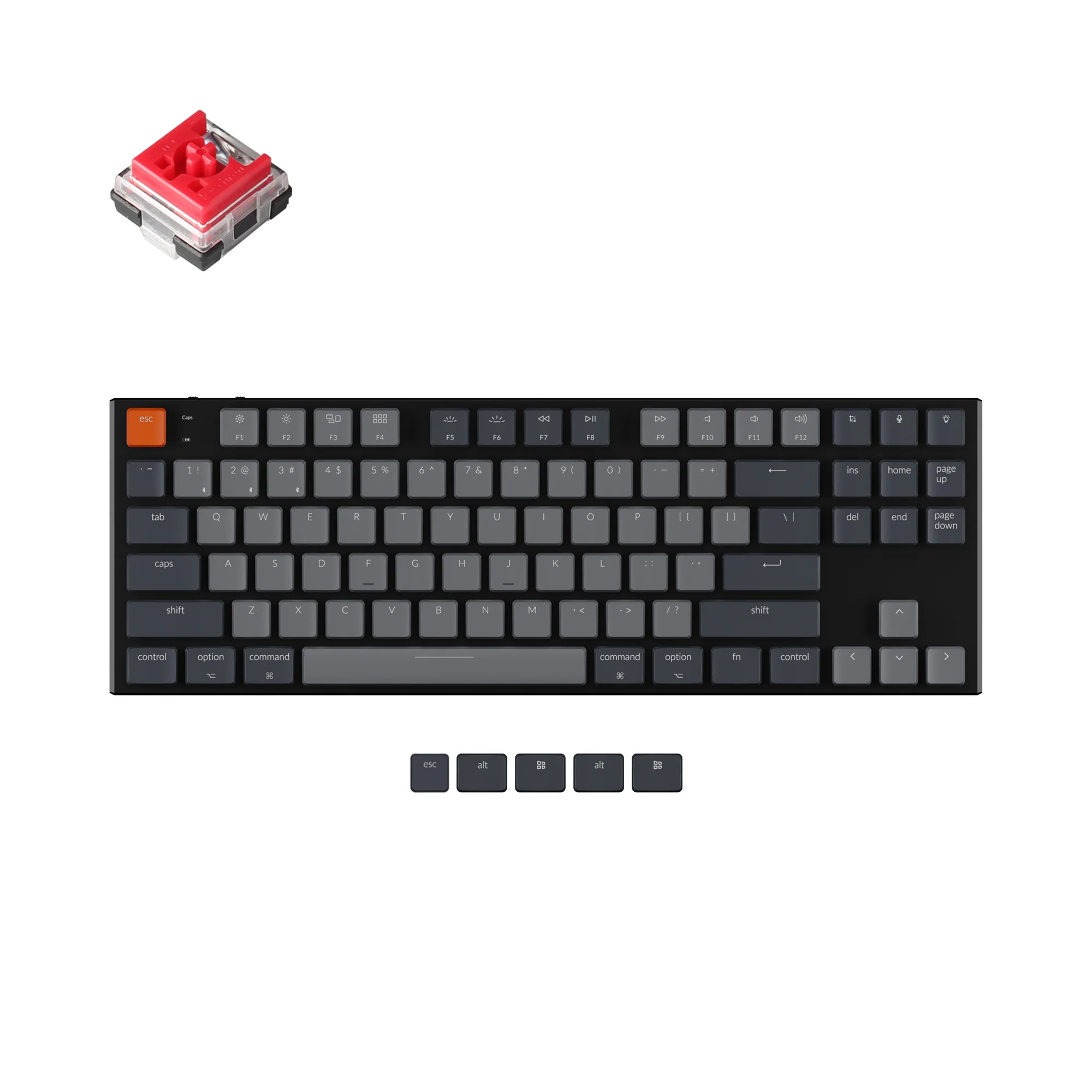 Keychron K1 kabellose mechanische Tastatur (Version 5)