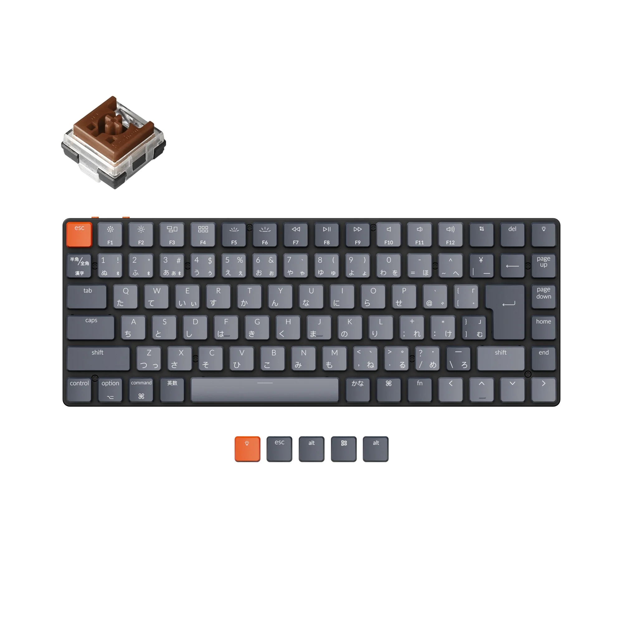 Keychron K3 Ultra-slim draadloos mechanisch toetsenbord (Japanse JIS-indeling) - Versie 2