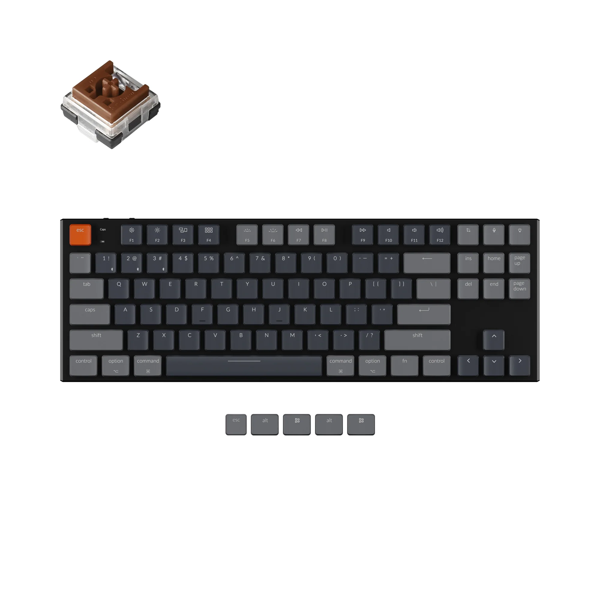 Keychron K1 kabellose mechanische Tastatur (Version 5)