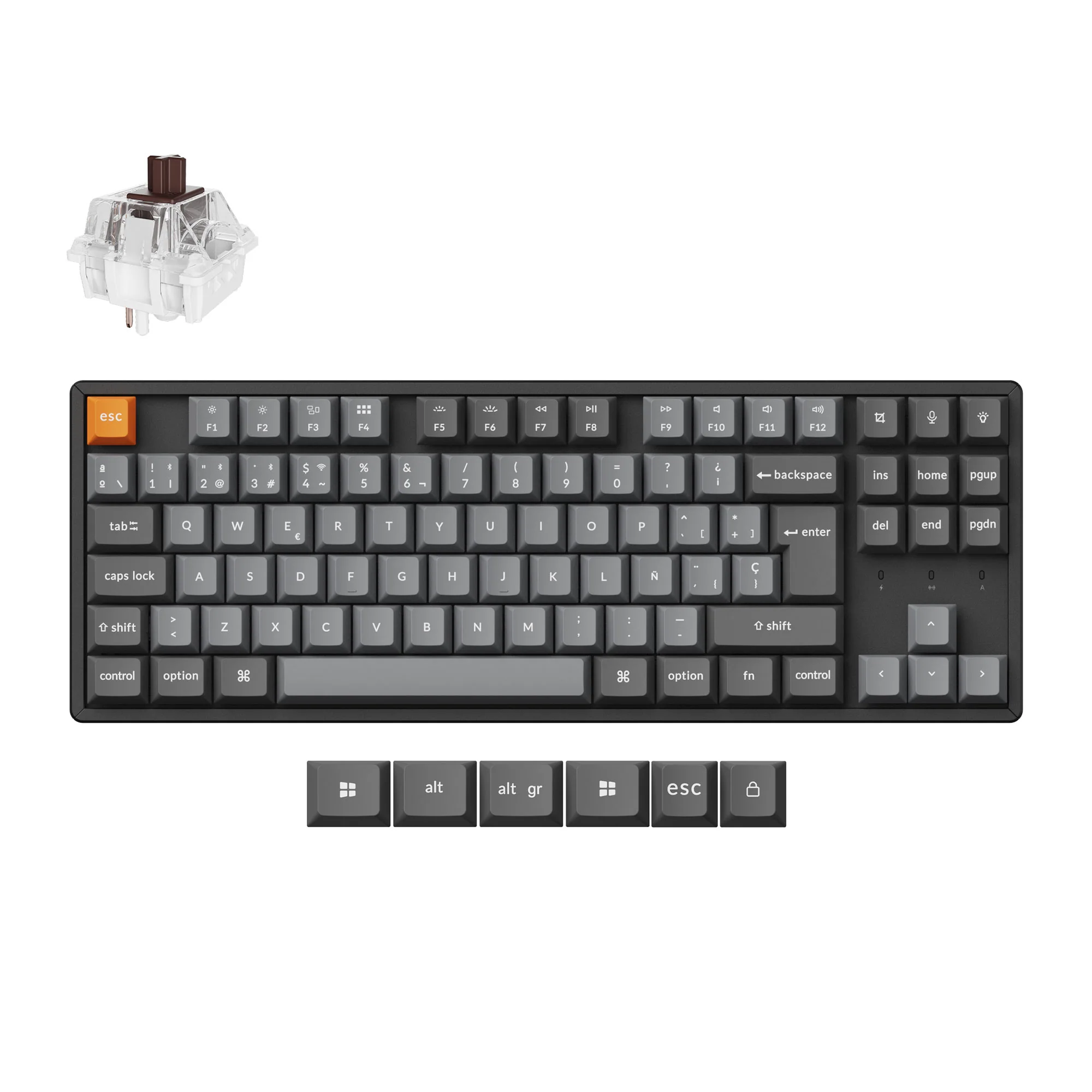 Keychron K8 Max QMK Wireless Mechanical Keyboard ISO Layout Collection