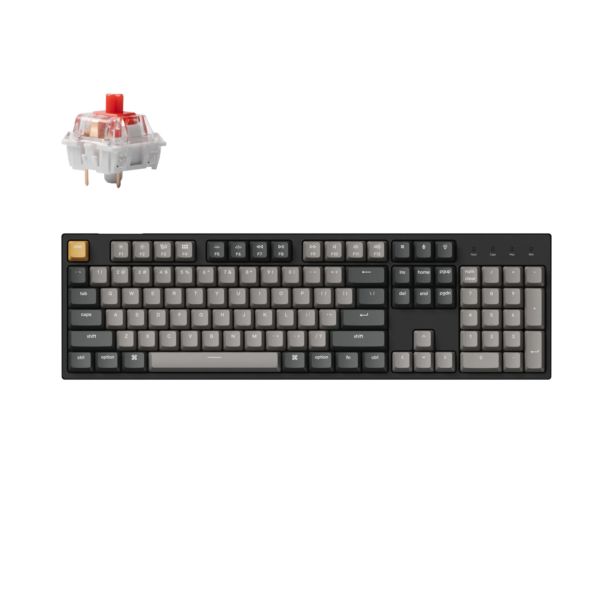 Clavier mécanique filaire Keychron C2 Pro QMK/VIA