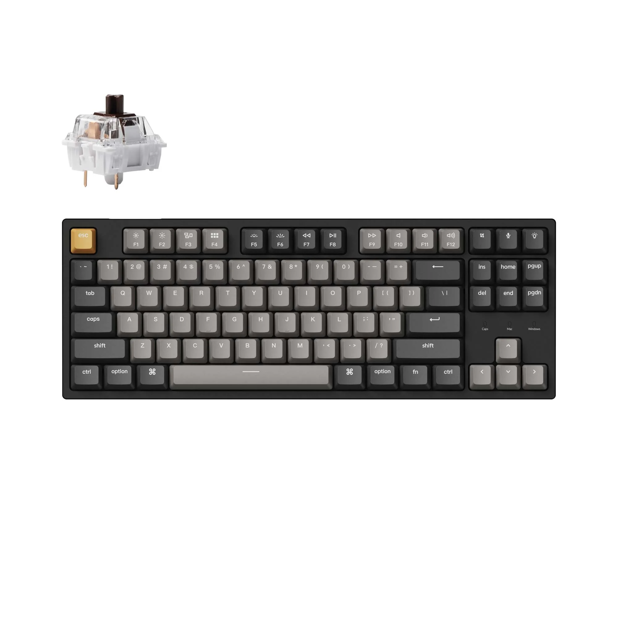 Clavier mécanique filaire Keychron C1 Pro QMK/VIA