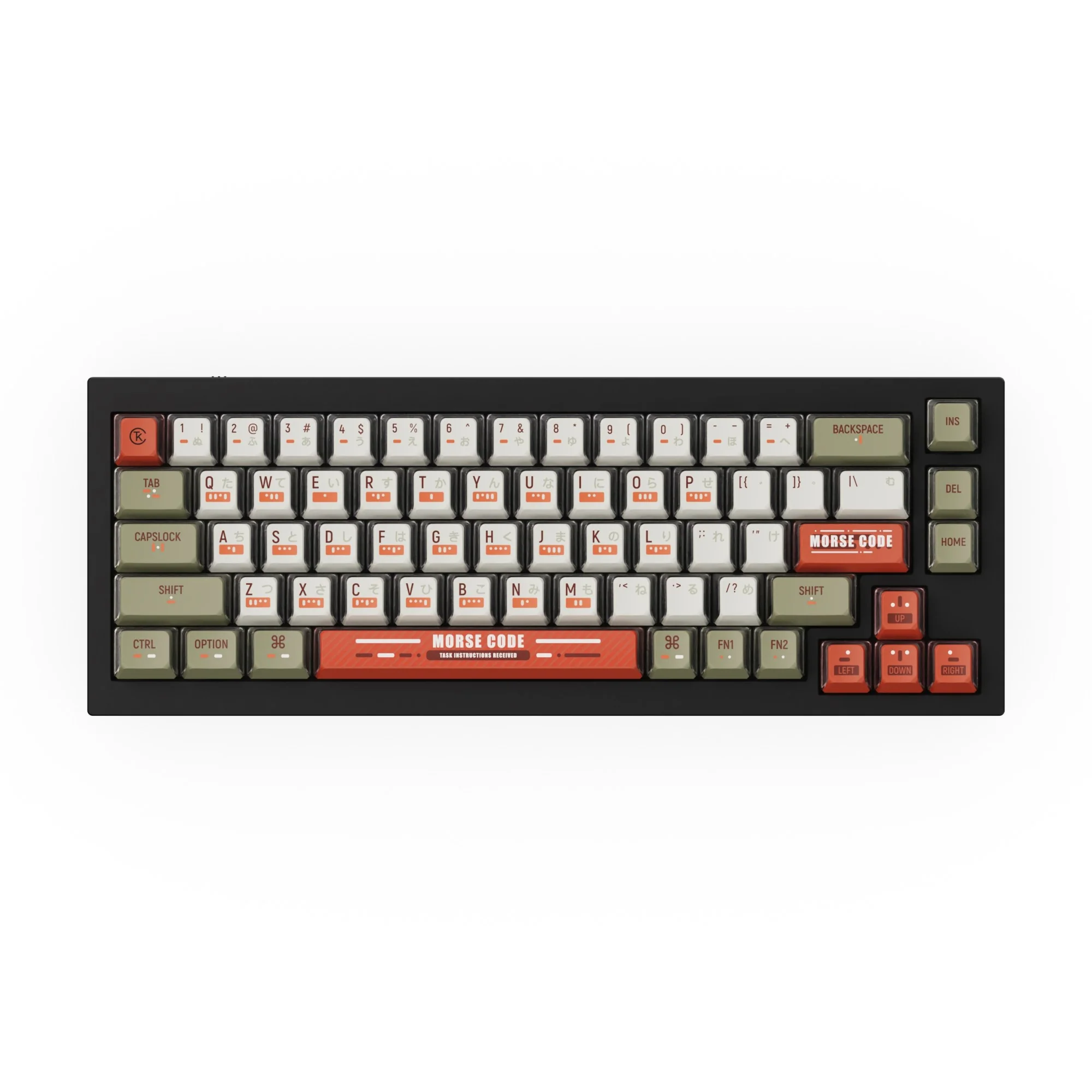 Set completo de teclas PBT dye-sub OEM - Morse Code