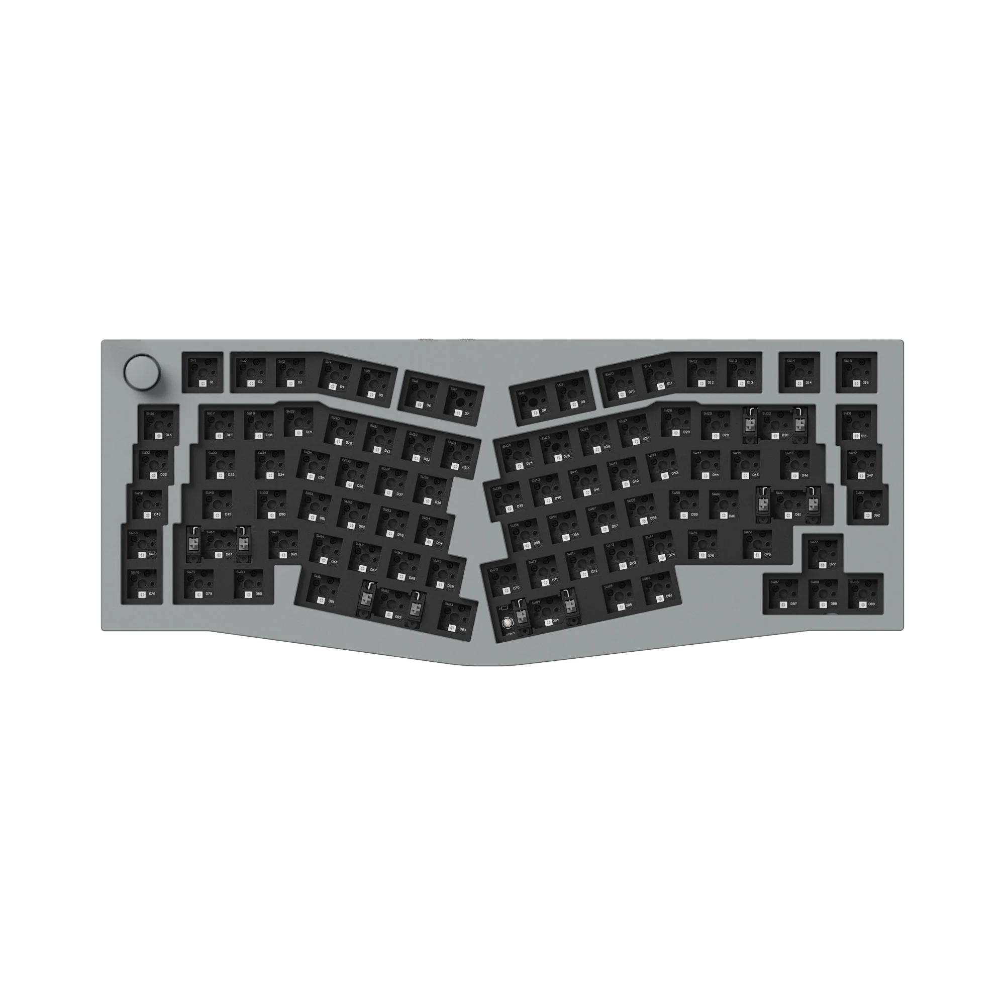 Teclado Mecânico Personalizado Sem Fio Keychron Q10 Pro (Layout Alice) QMK/VIA